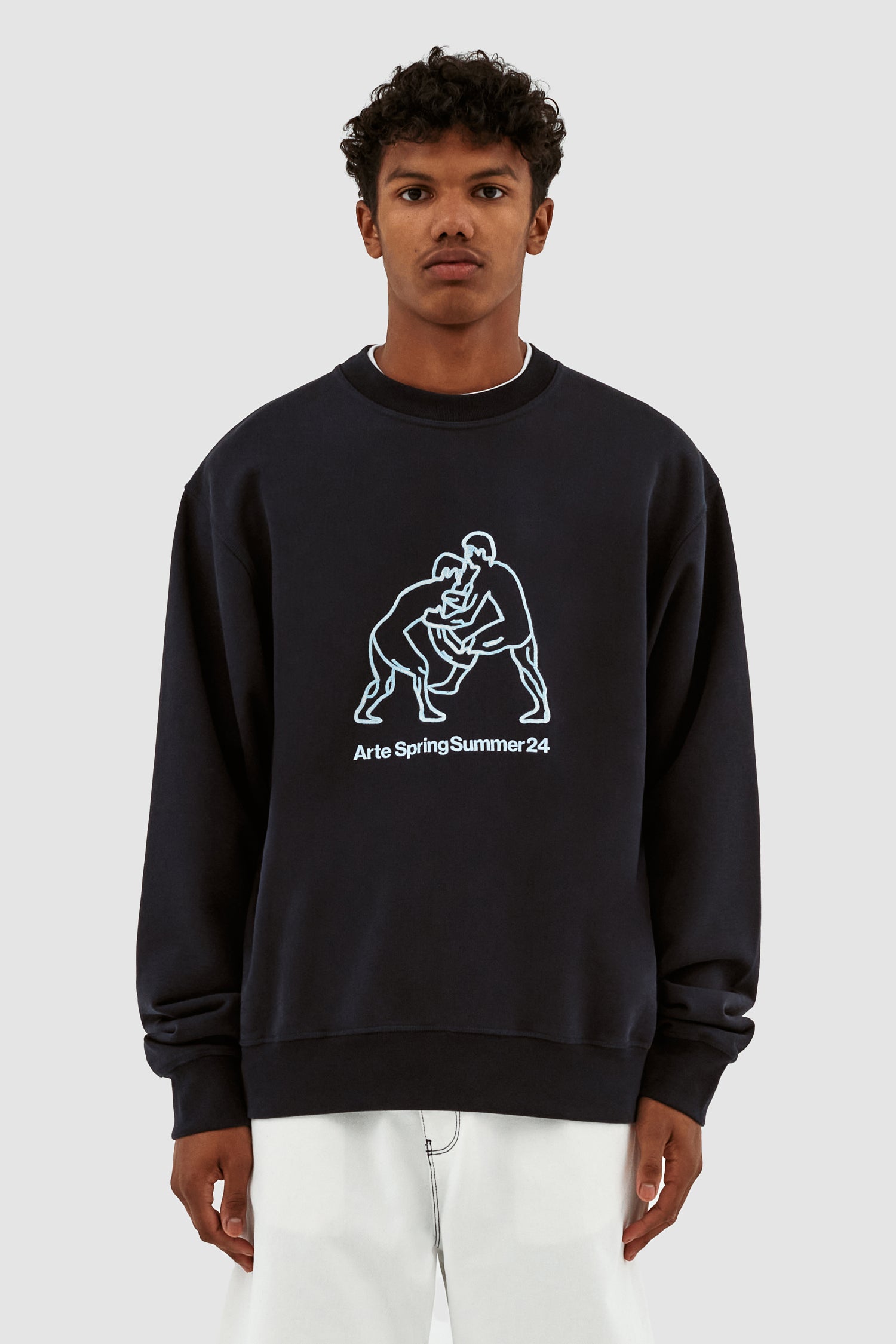 Carlos Fighters Crewneck - Marine