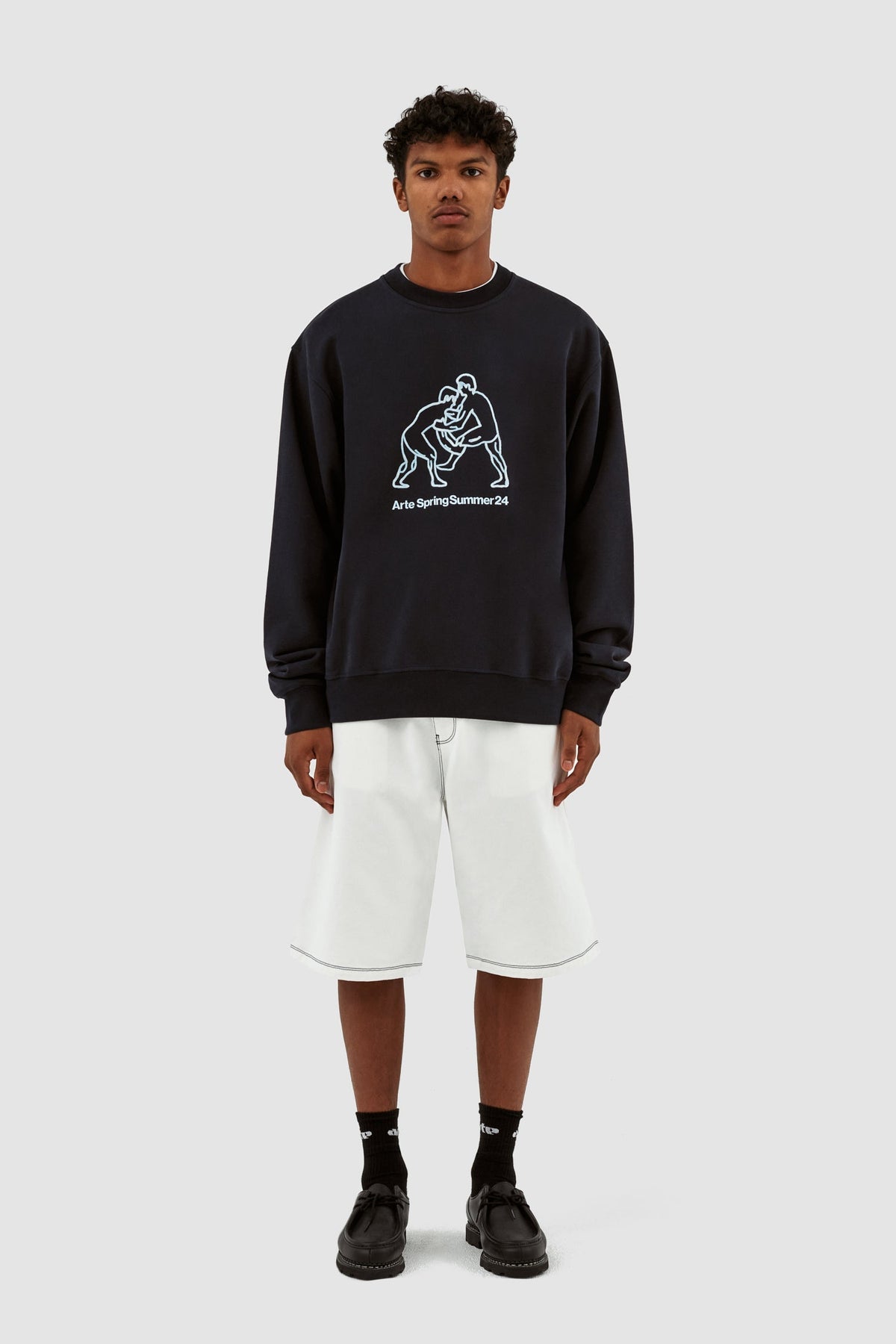 Carlos Fighters Crewneck - Marine