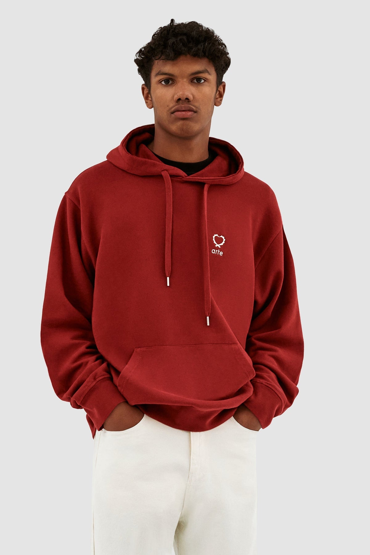 Sweat à capuche Hank Small Heart - Bordeaux