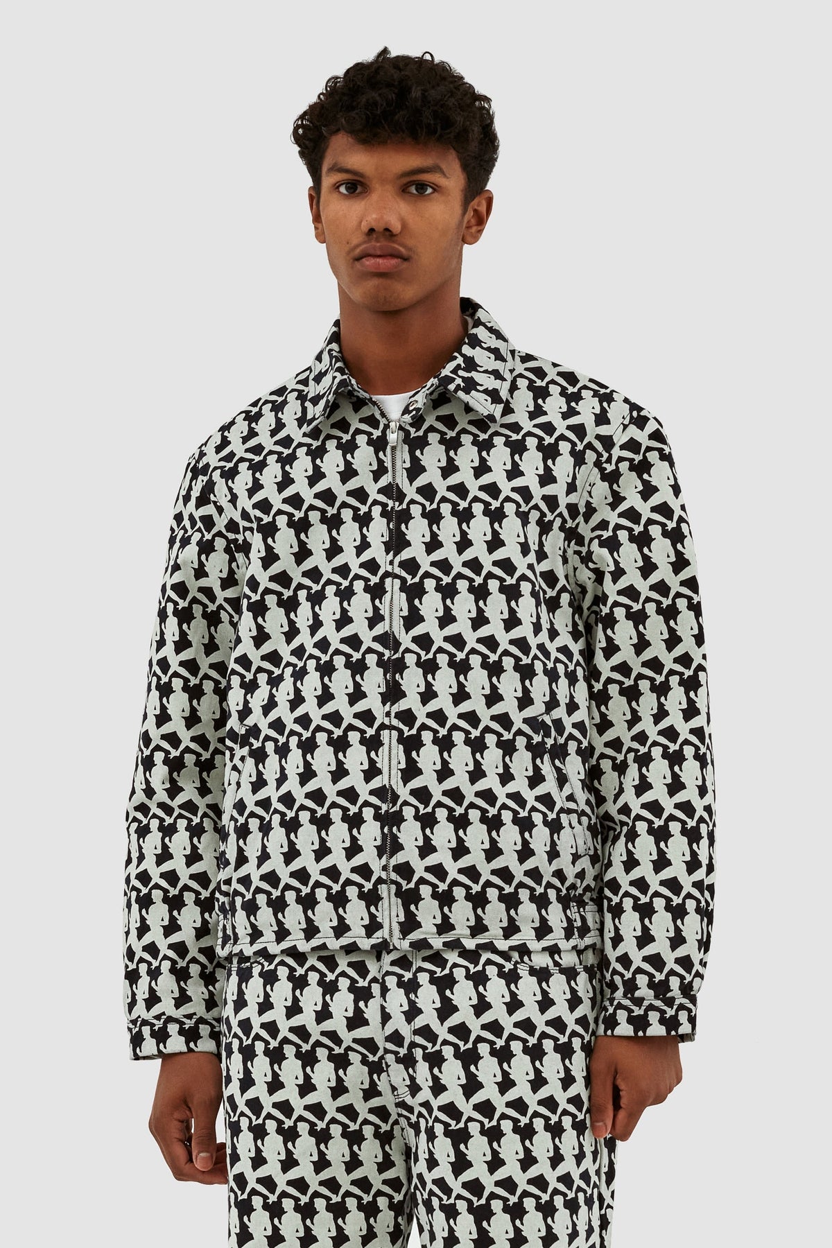 Veste Jones Allover - Marine/Crème