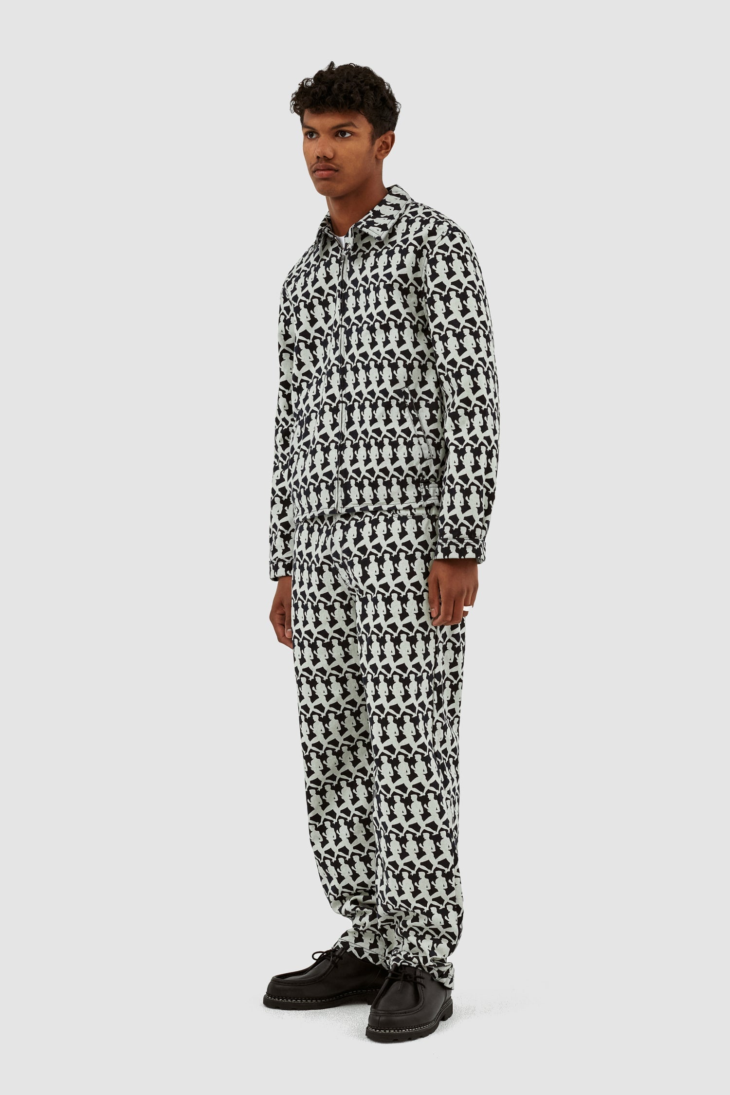 Pantalon Jones Allover - Marine/Crème