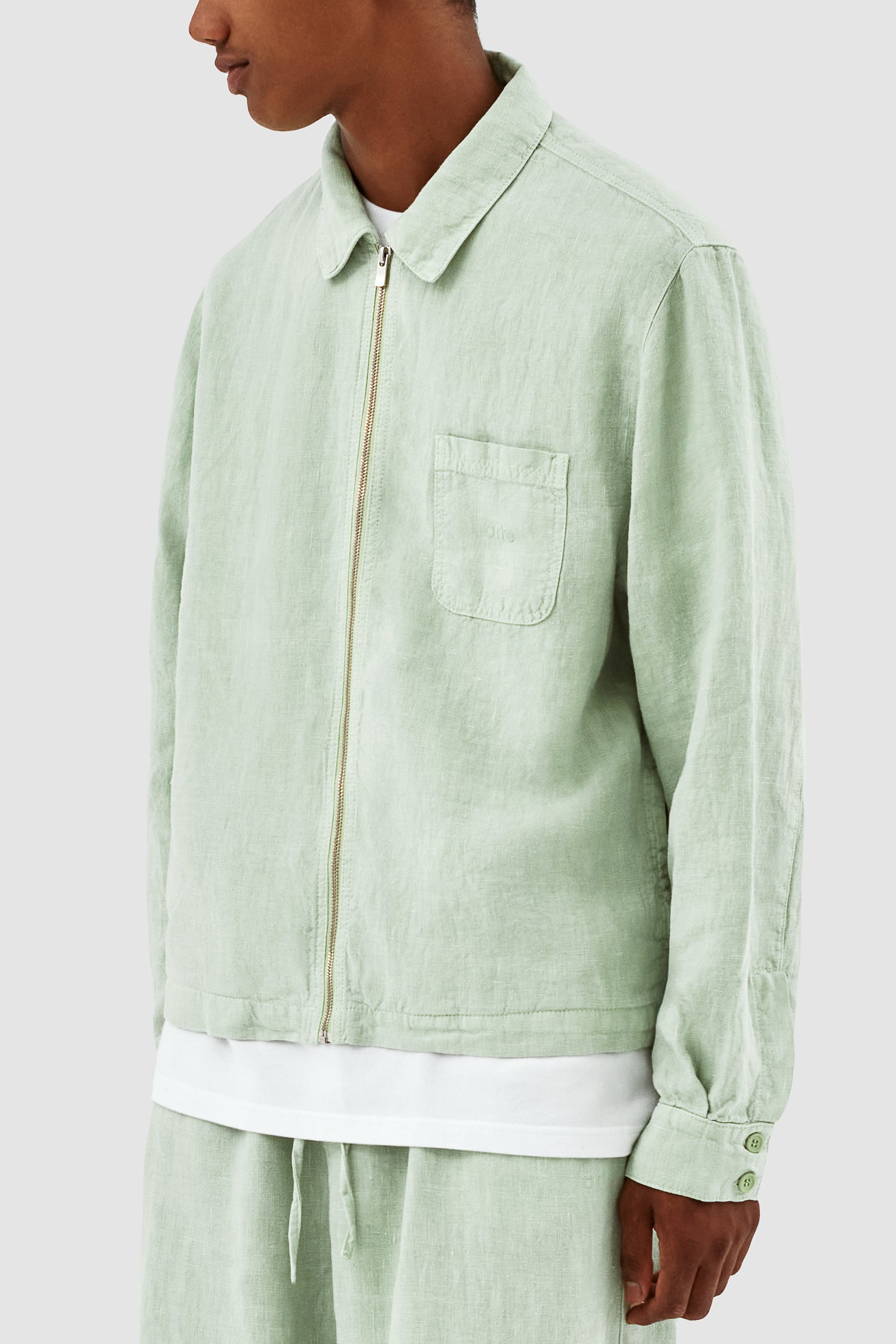 Veste Jan Linnen - Vert