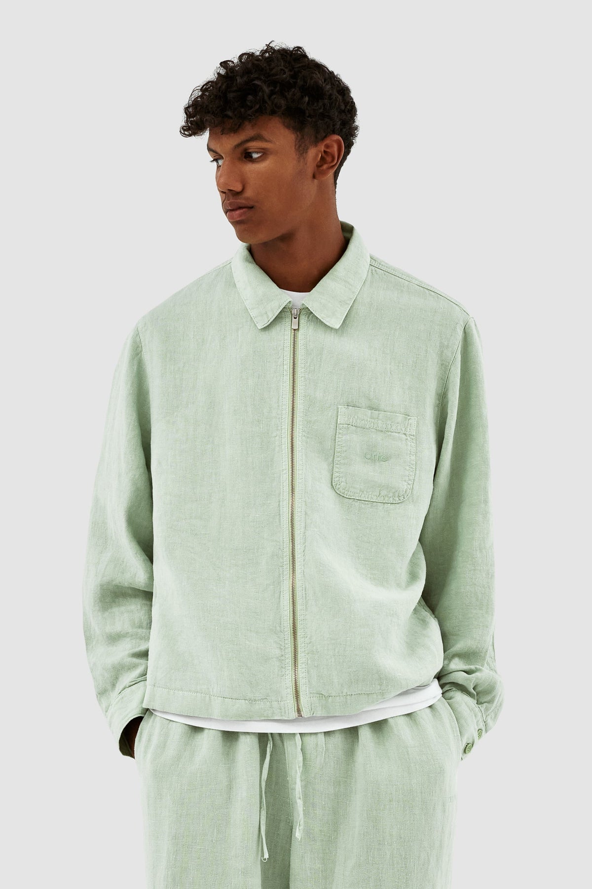 Veste Jan Linnen - Vert