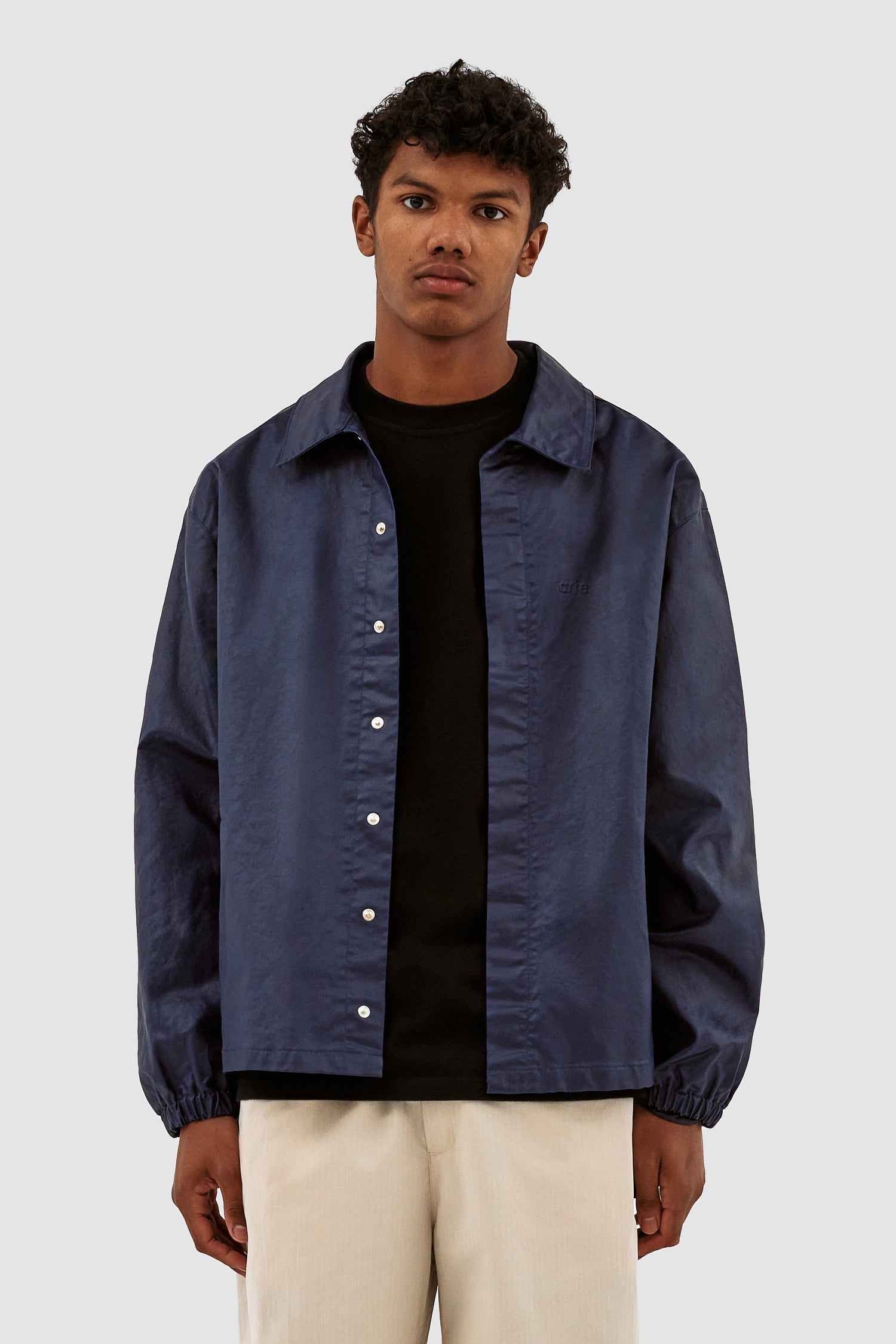 Jules Coach Waxed Denim Jacket - Navy