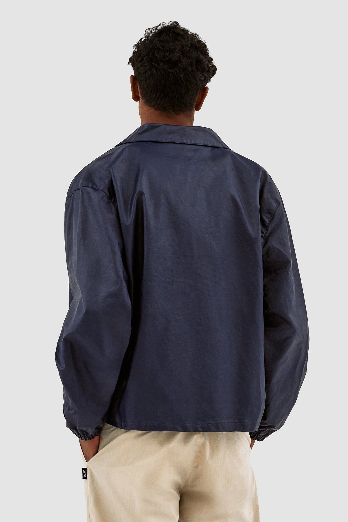 Jules Coach Waxed Denim Jacket - Navy