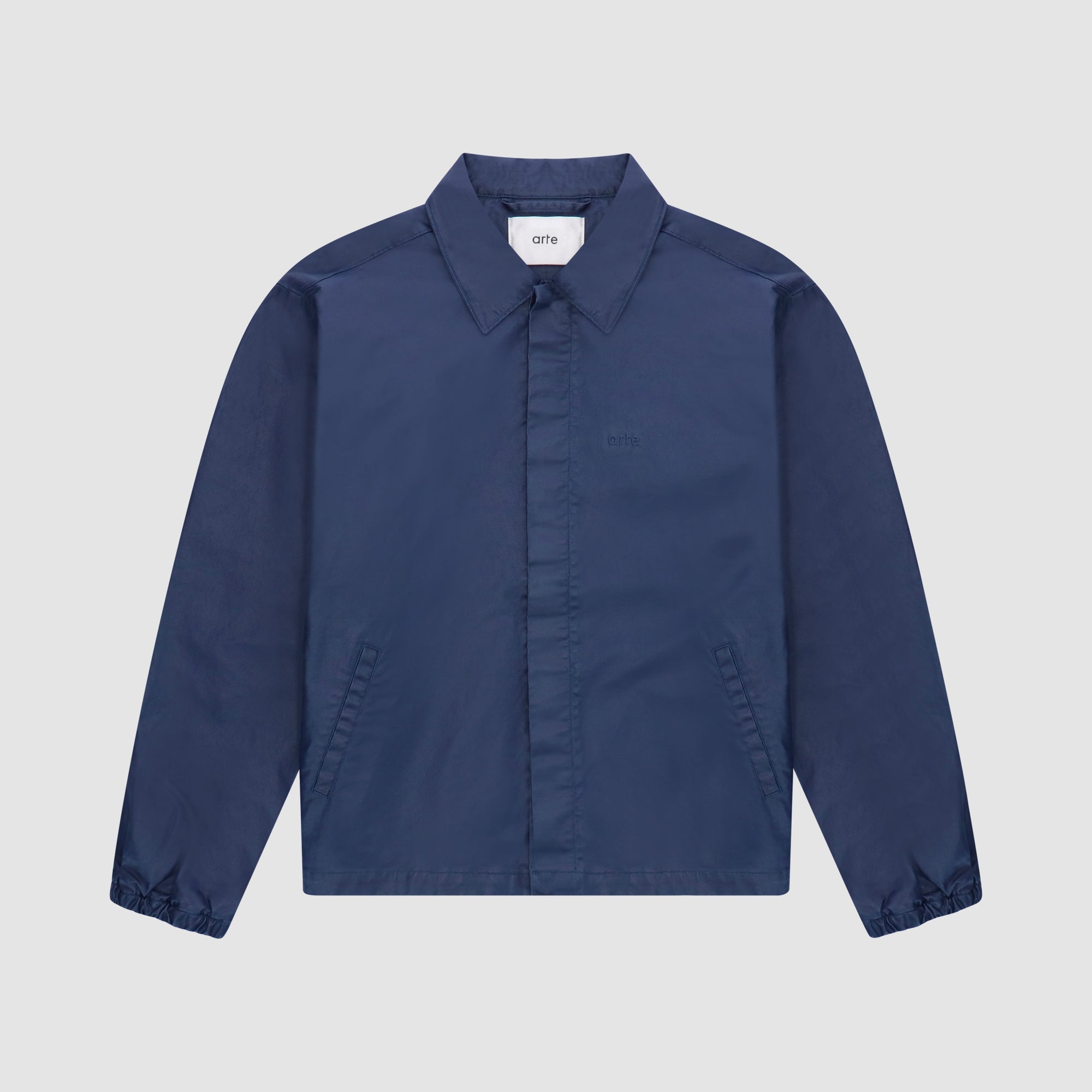 Jules Coach Waxed Denim Jacket - Navy