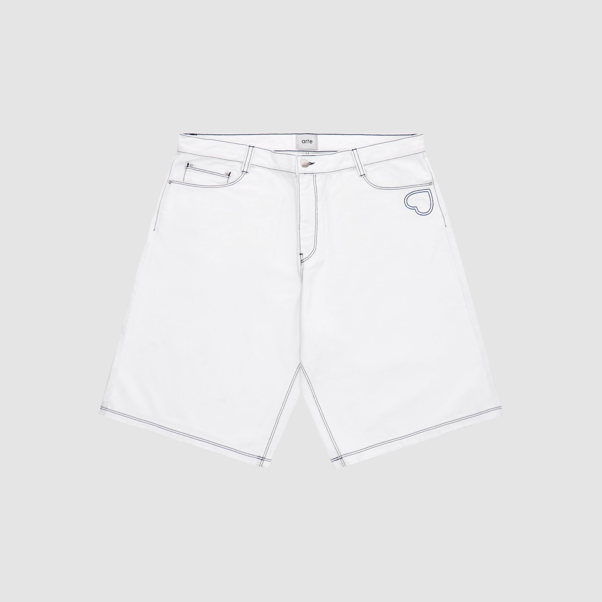 Silvain Heart Detail - Blanc
