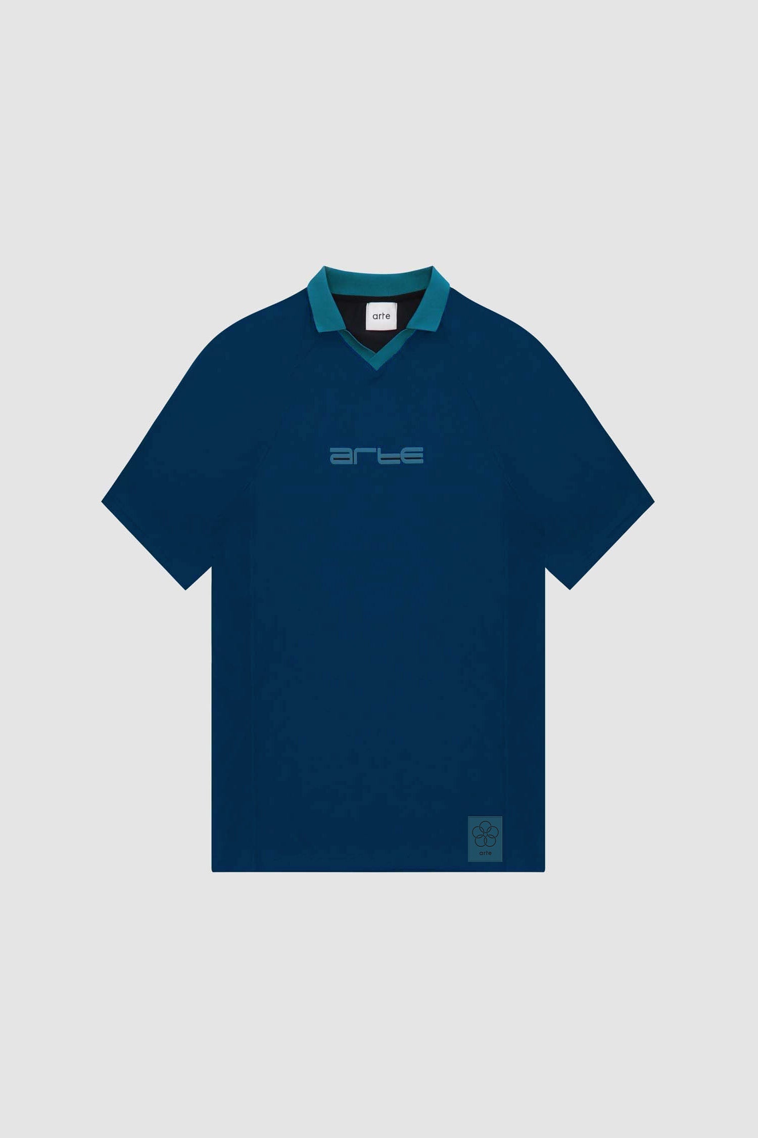 T-shirt à col Taylor - Marine