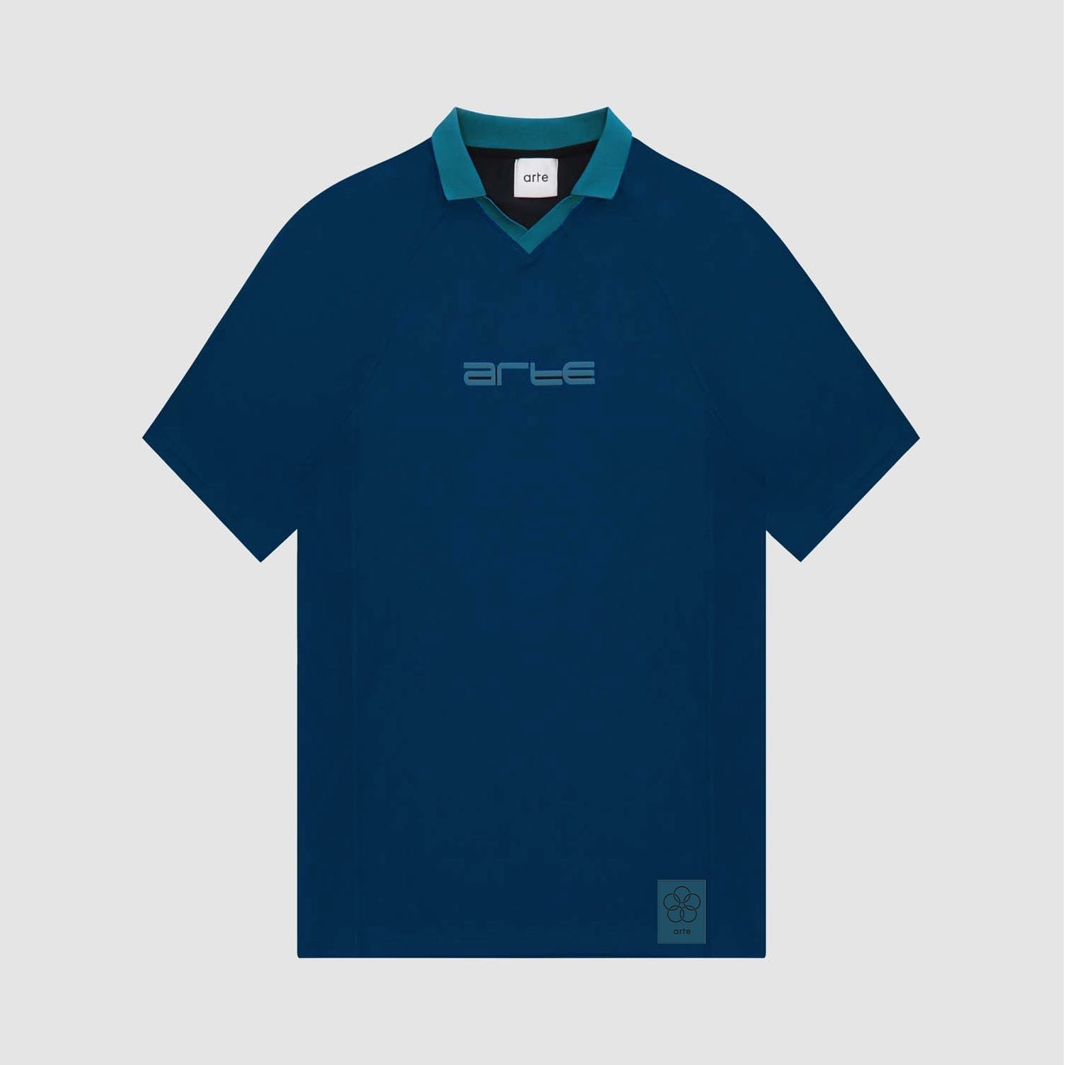 T-shirt à col Taylor - Marine