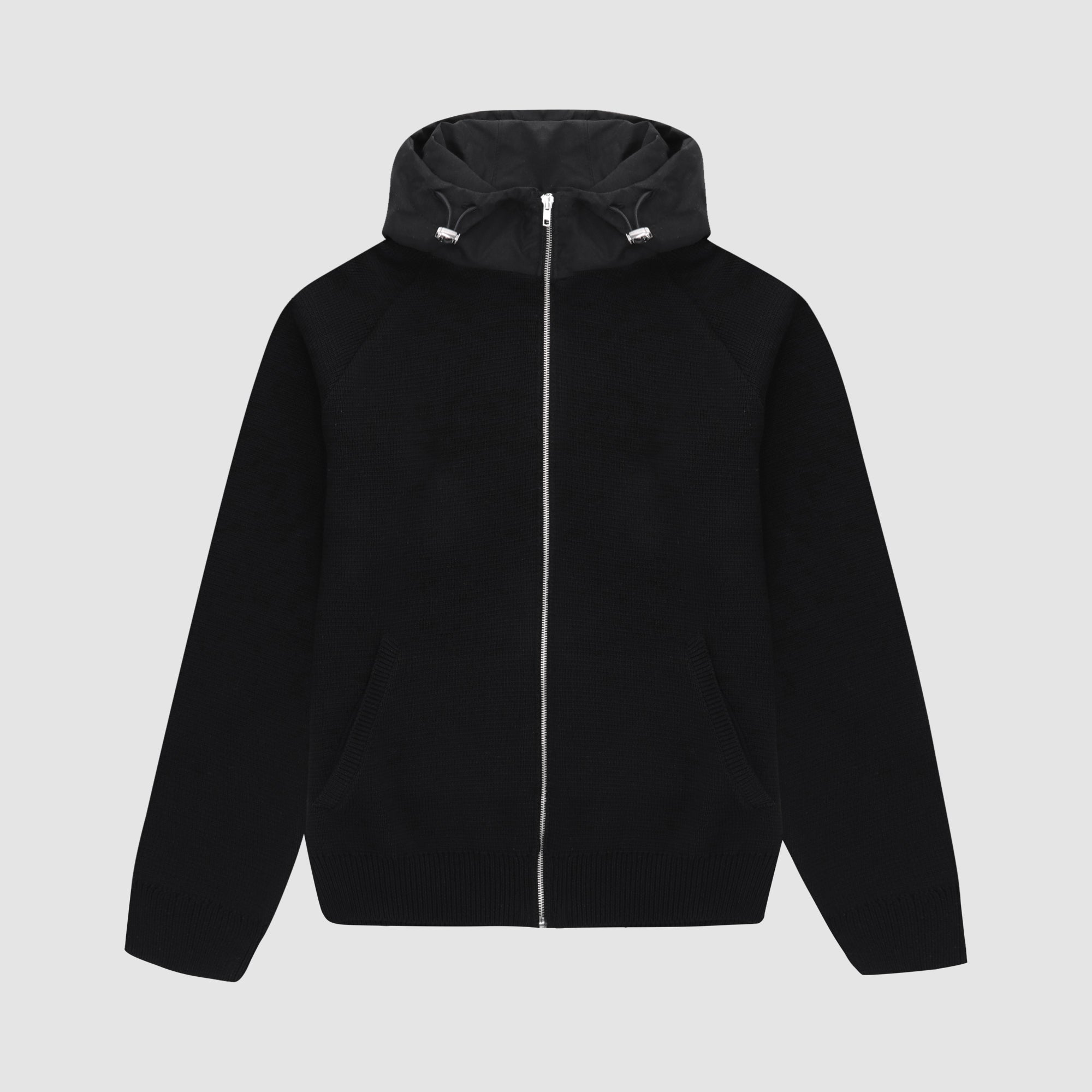 Sweat à capuche en maille Kole - Noir
