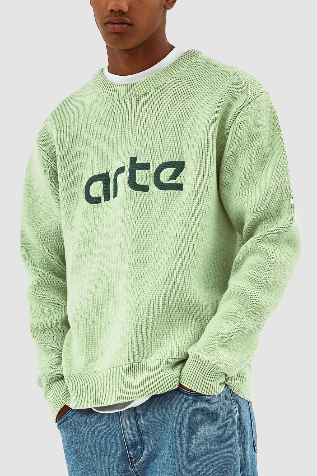 Pull à logo Kris - Vert clair