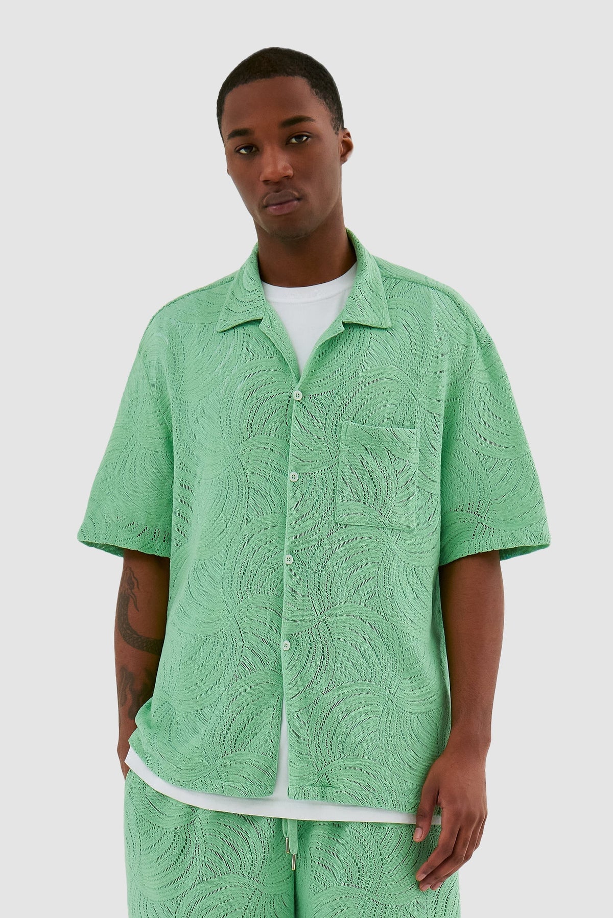 Chemise en crochet Stan - Vert