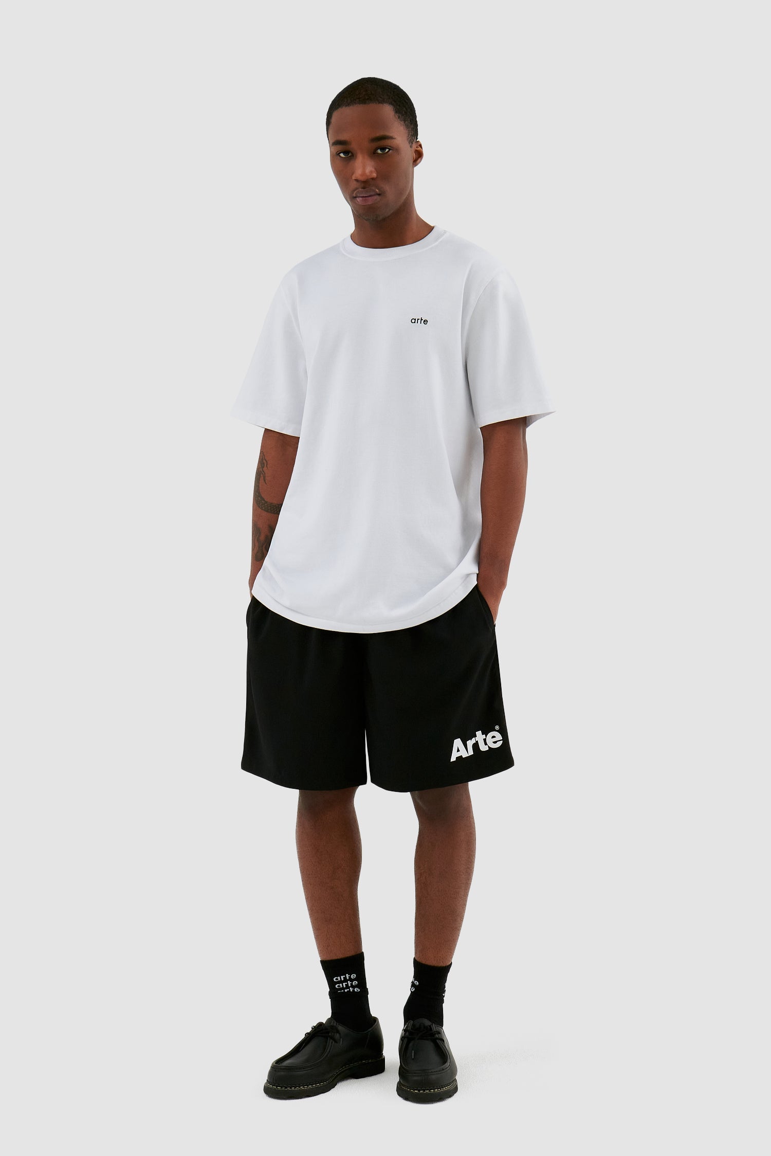 Short à logo Samuel - Noir