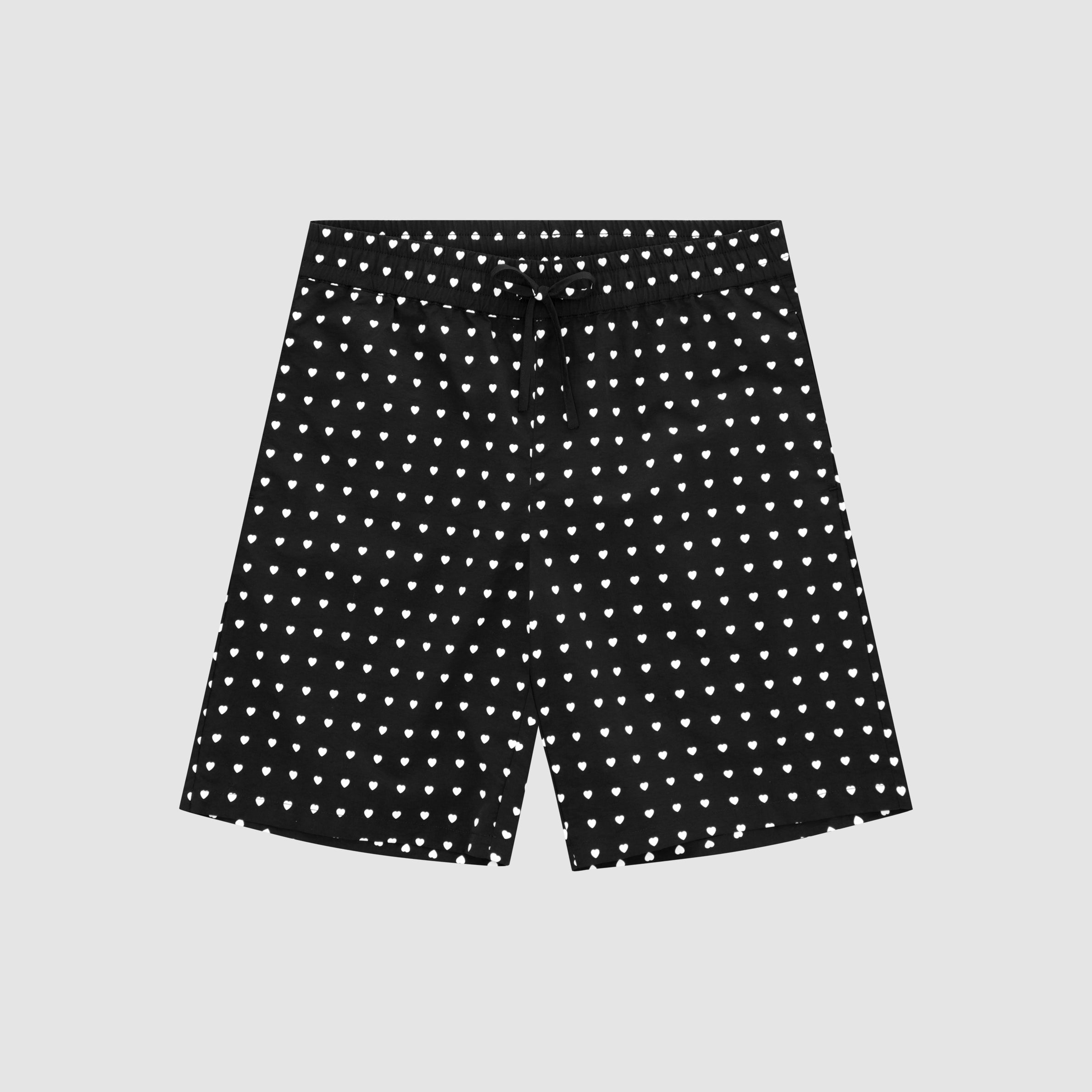 Short Jules Heart - Noir/Blanc
