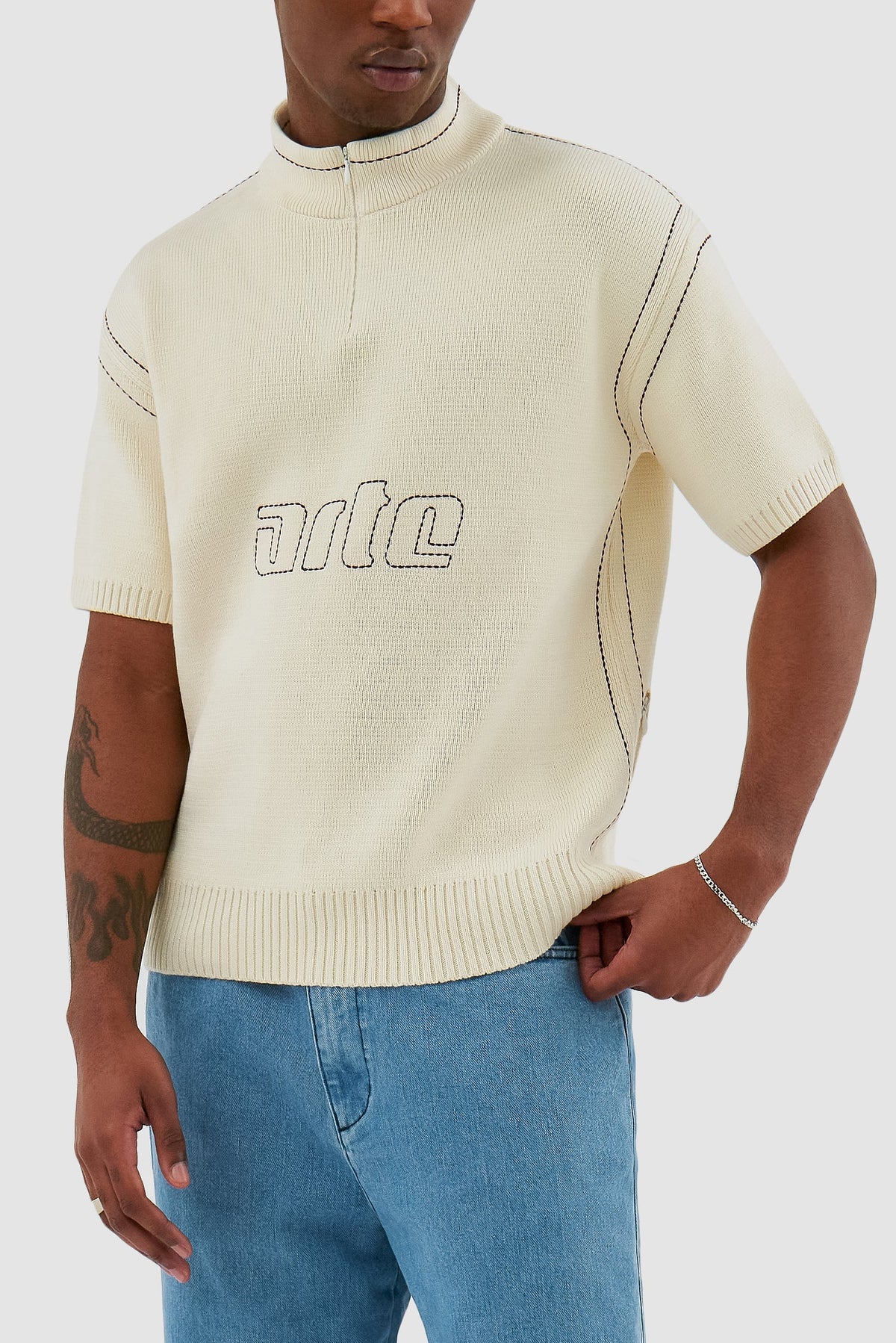 Kane Logo Knit - Crème