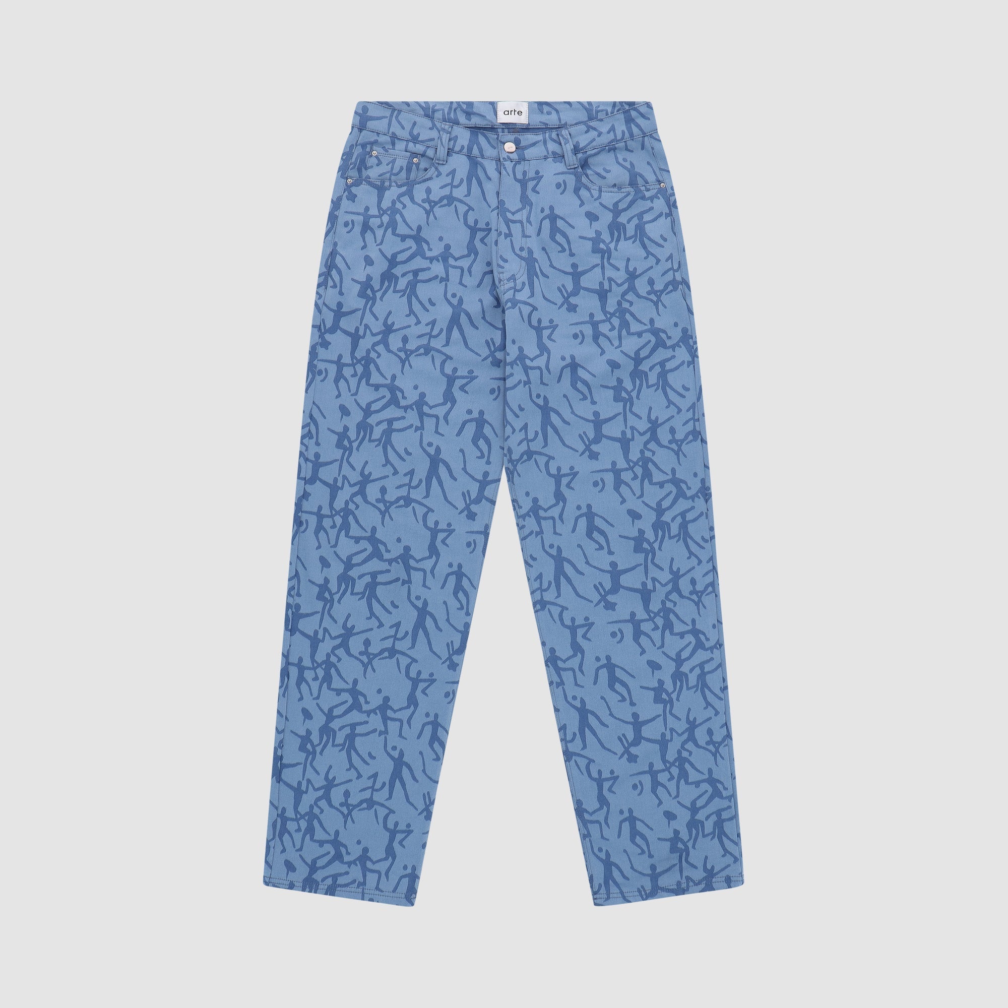 Pantalon James Allover - Bleu