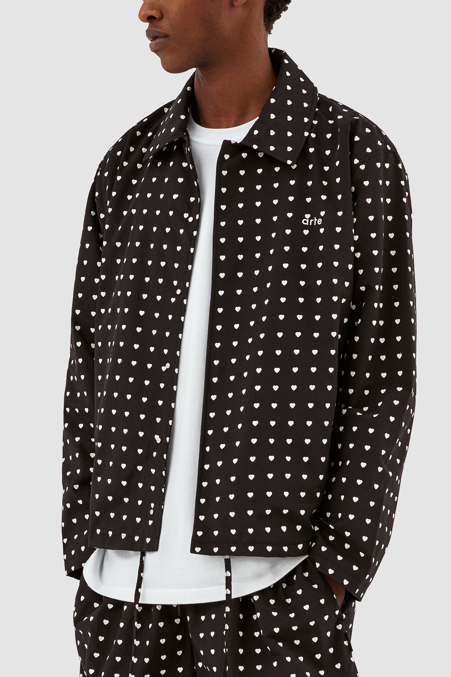 Veste Jules Heart - Noir/Blanc