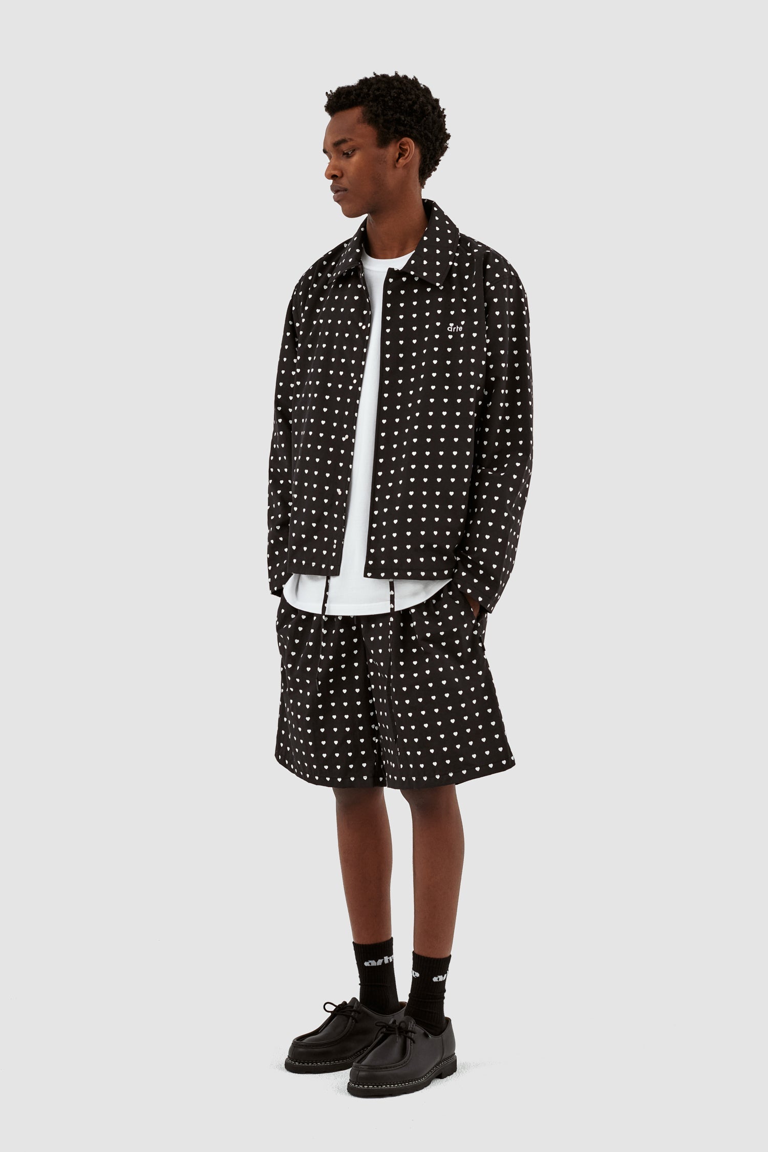 Veste Jules Heart - Noir/Blanc