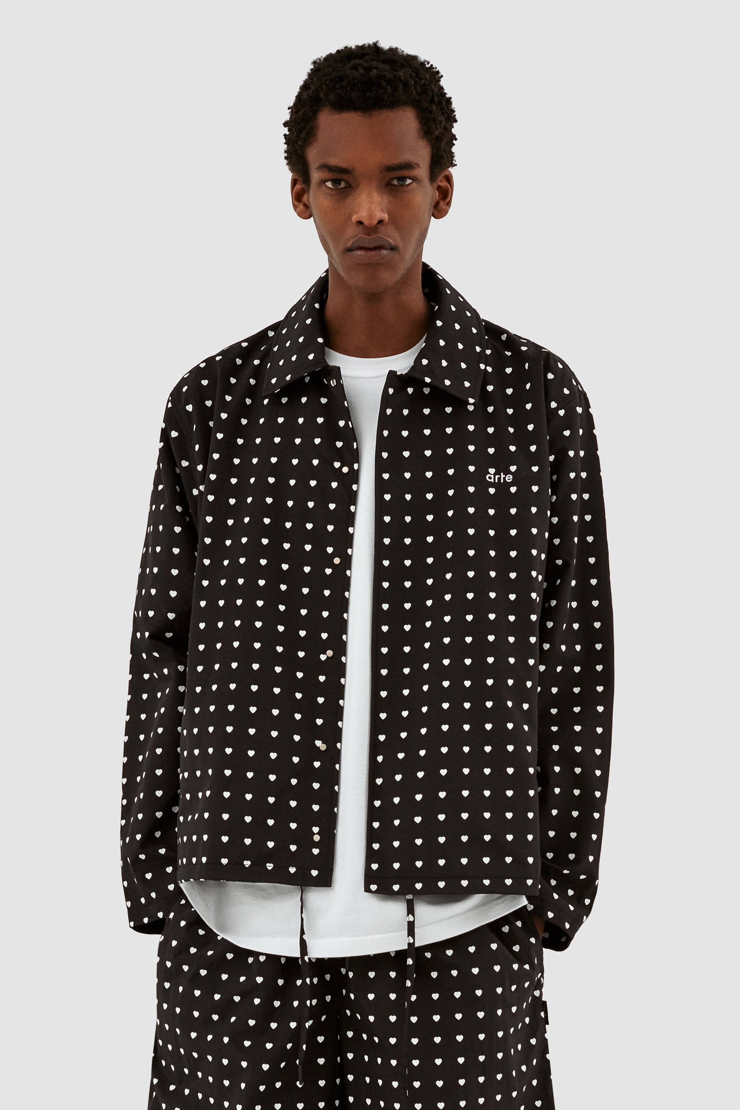 Veste Jules Heart - Noir/Blanc