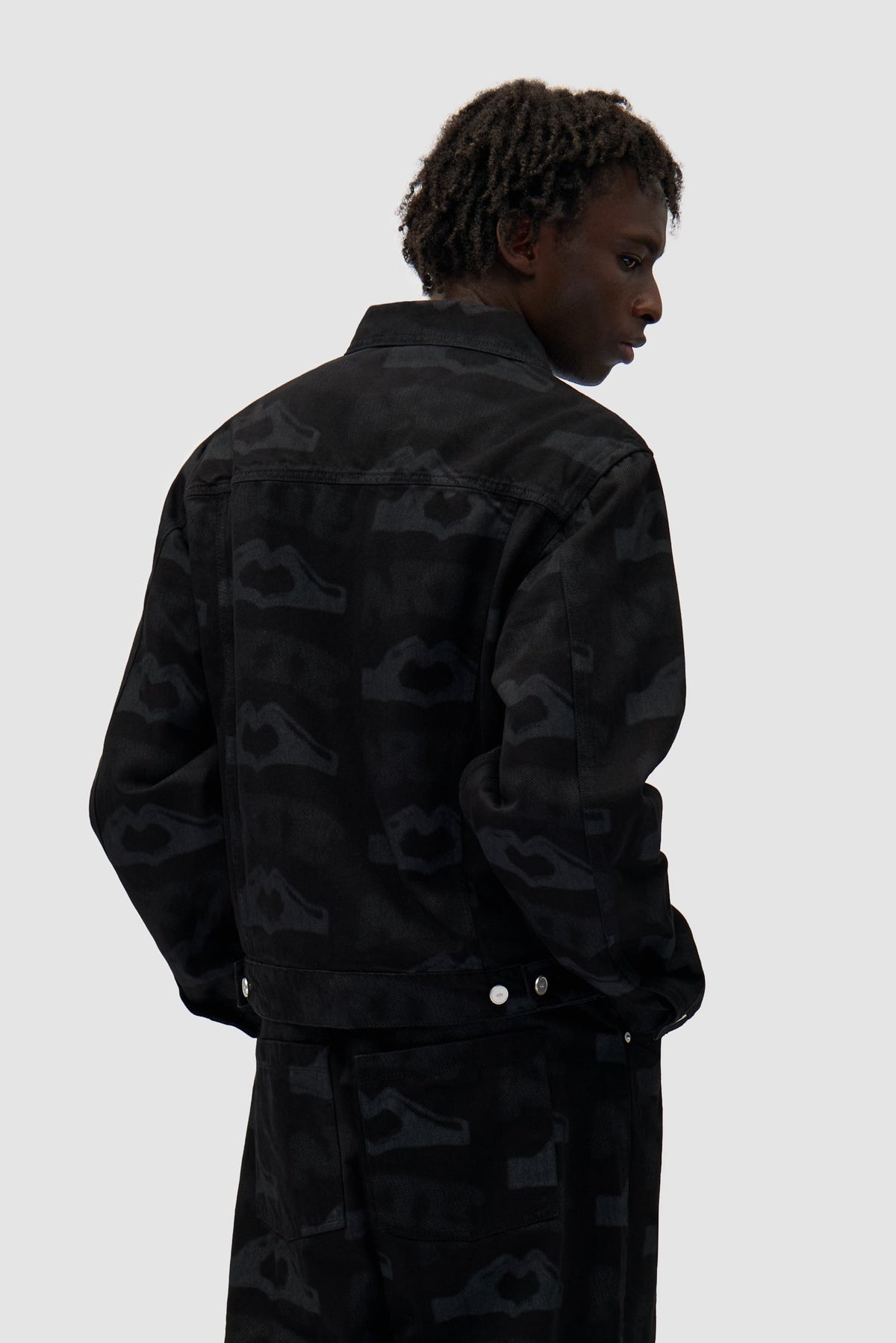 Veste imprimée Heart - Noir