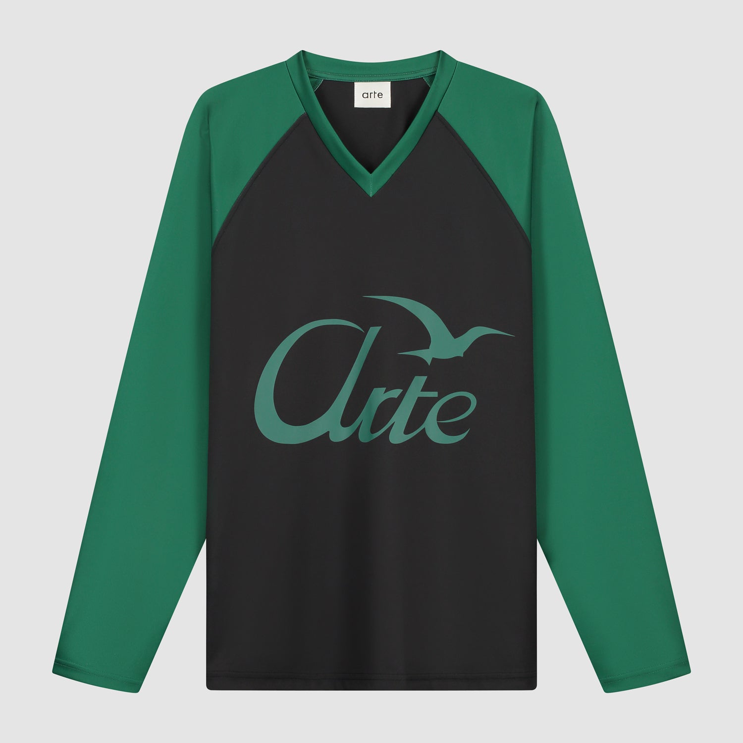 Manches longues avec Bird Logo - vert/noir
