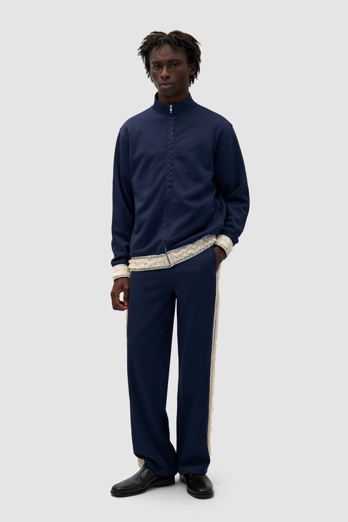 Veste à bordures - Marine