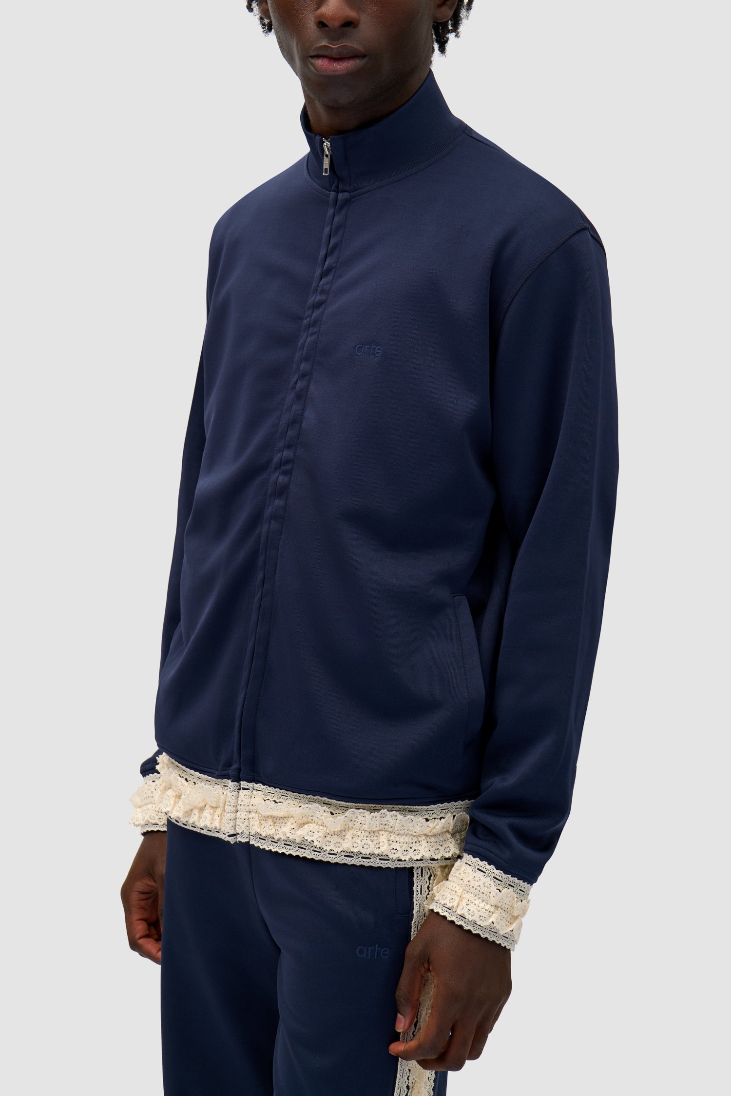 Veste à bordures - Marine