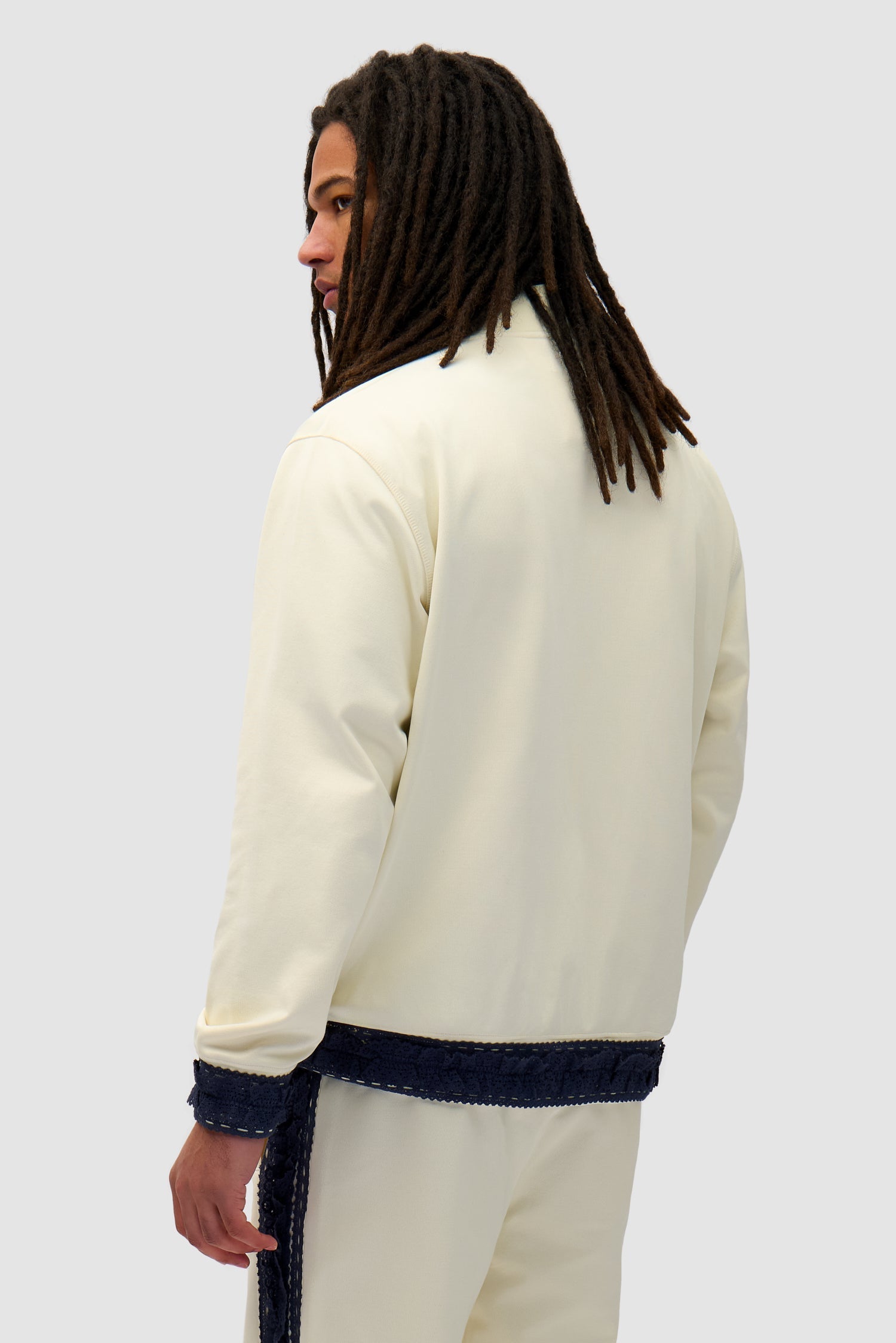 Veste à bordures - Crème