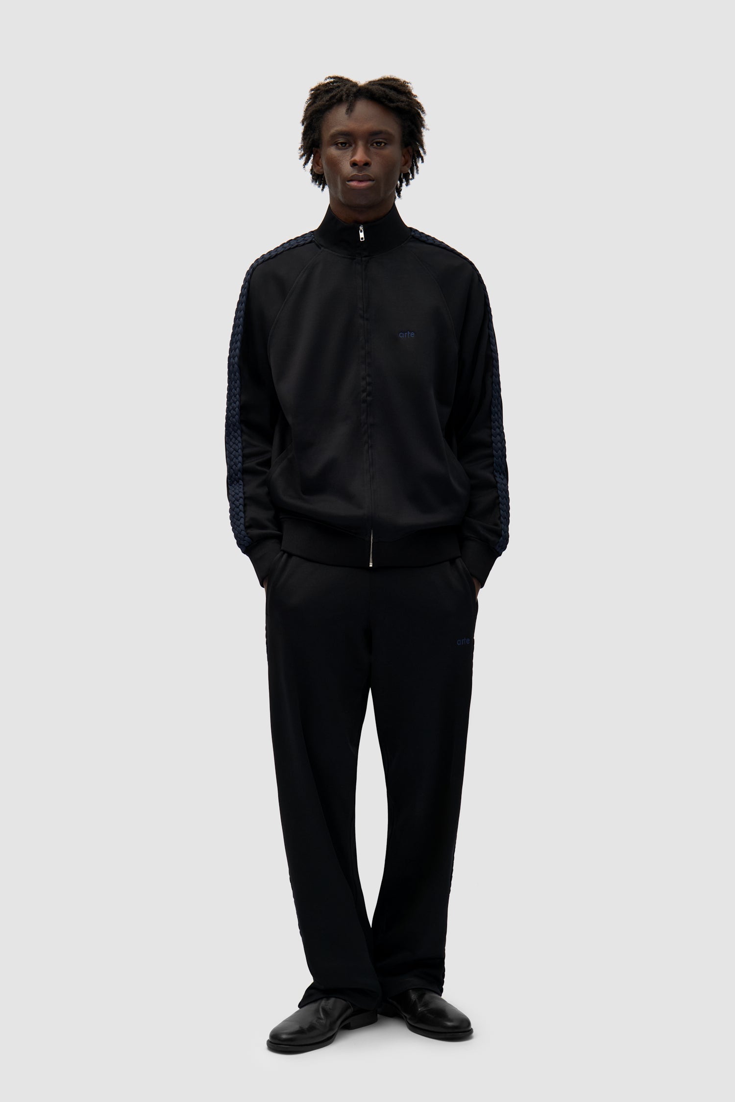 Veste à bandes tressées - Noir