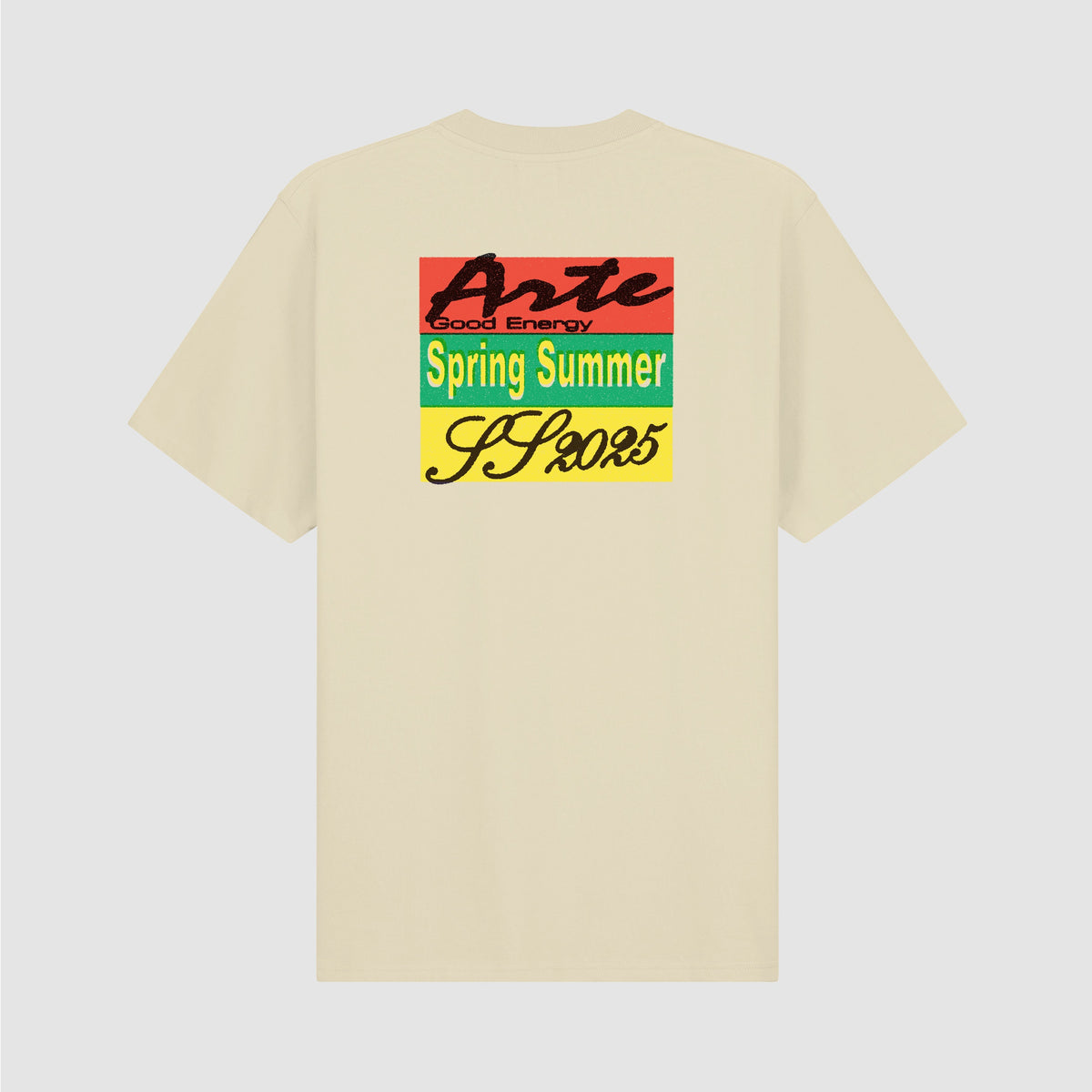 T-shirt à imprimé multicolore - Crème