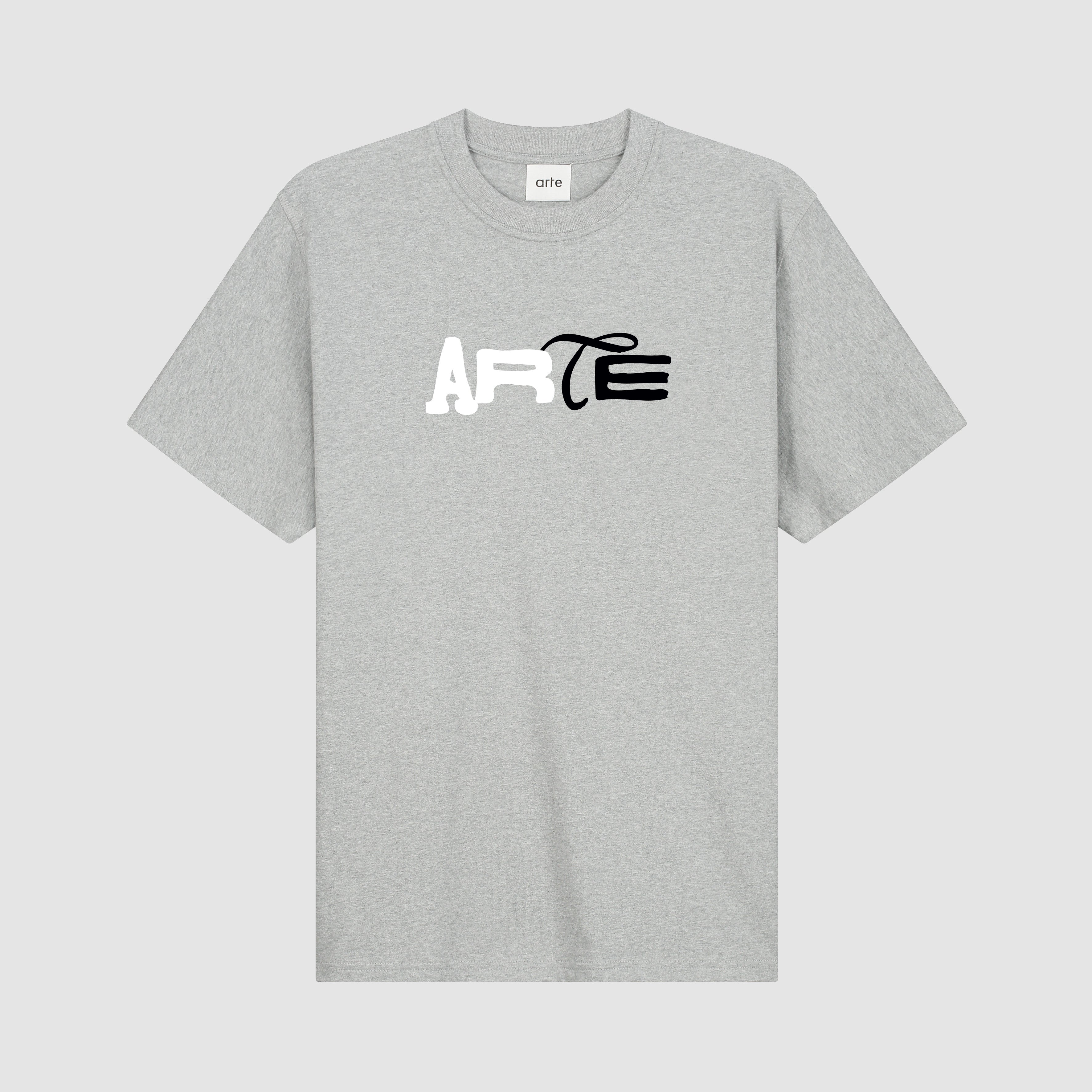 T-shirt à logo imprimé Duo - Gris