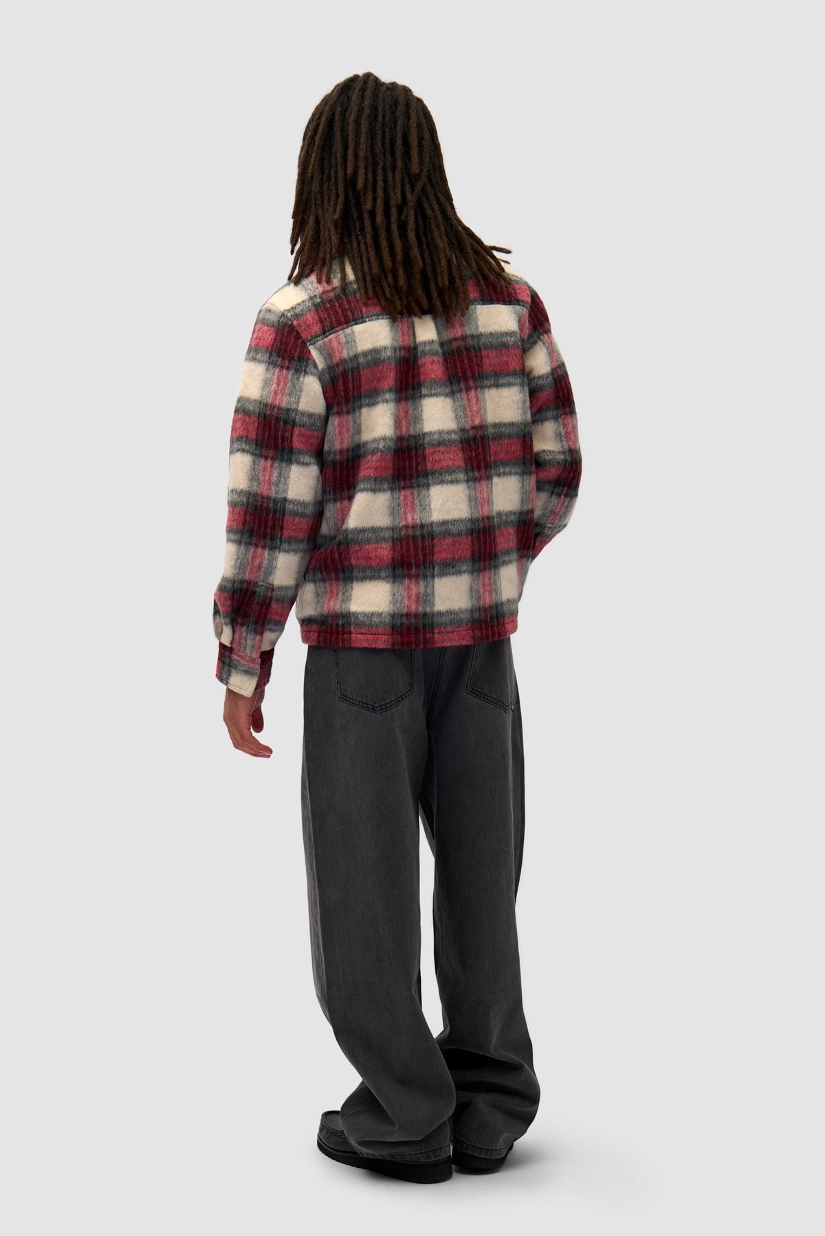 Chemise à fermeture éclair - Plaid