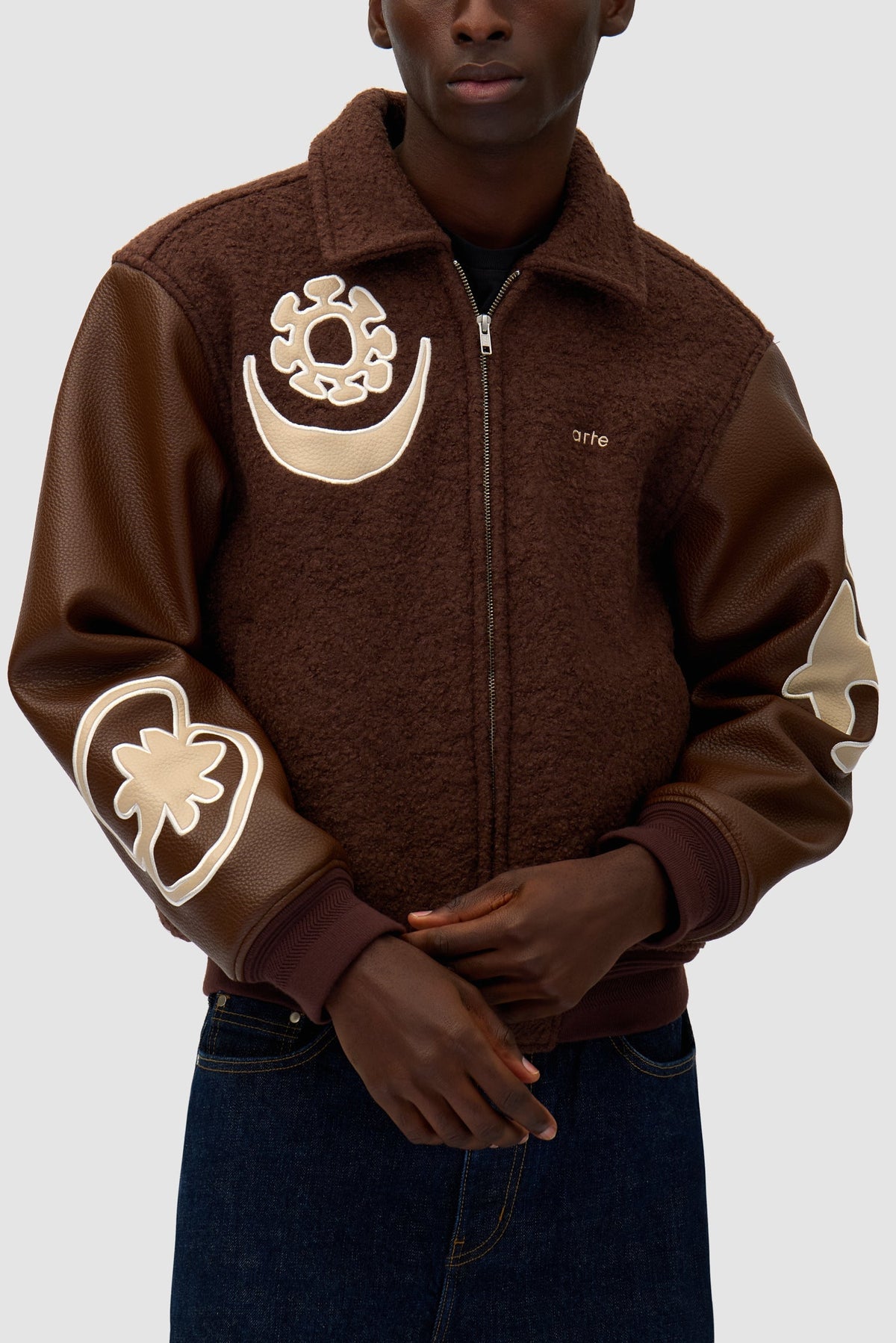 Veste universitaire - Marron/Marron