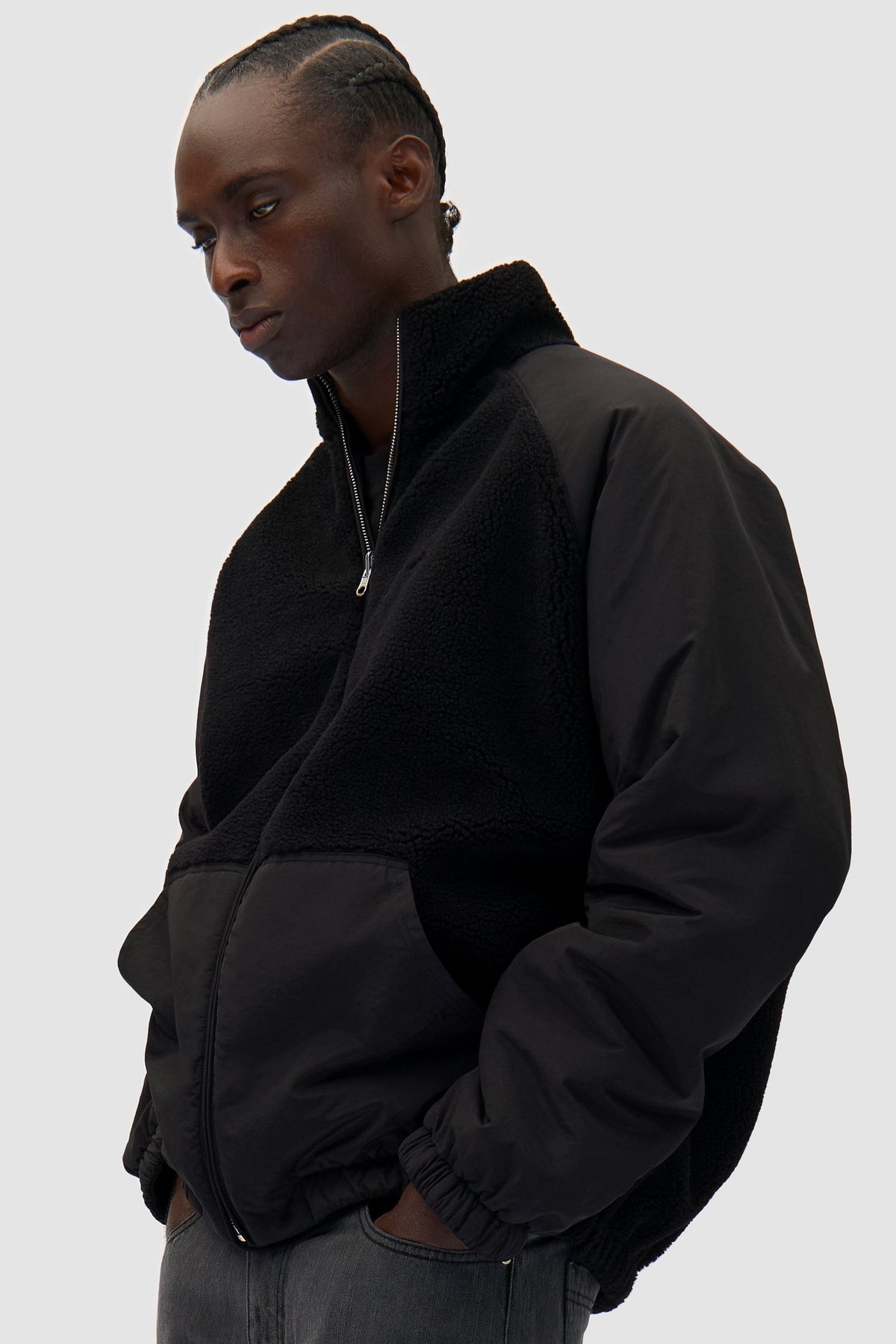 Veste polaire réversible - Noir