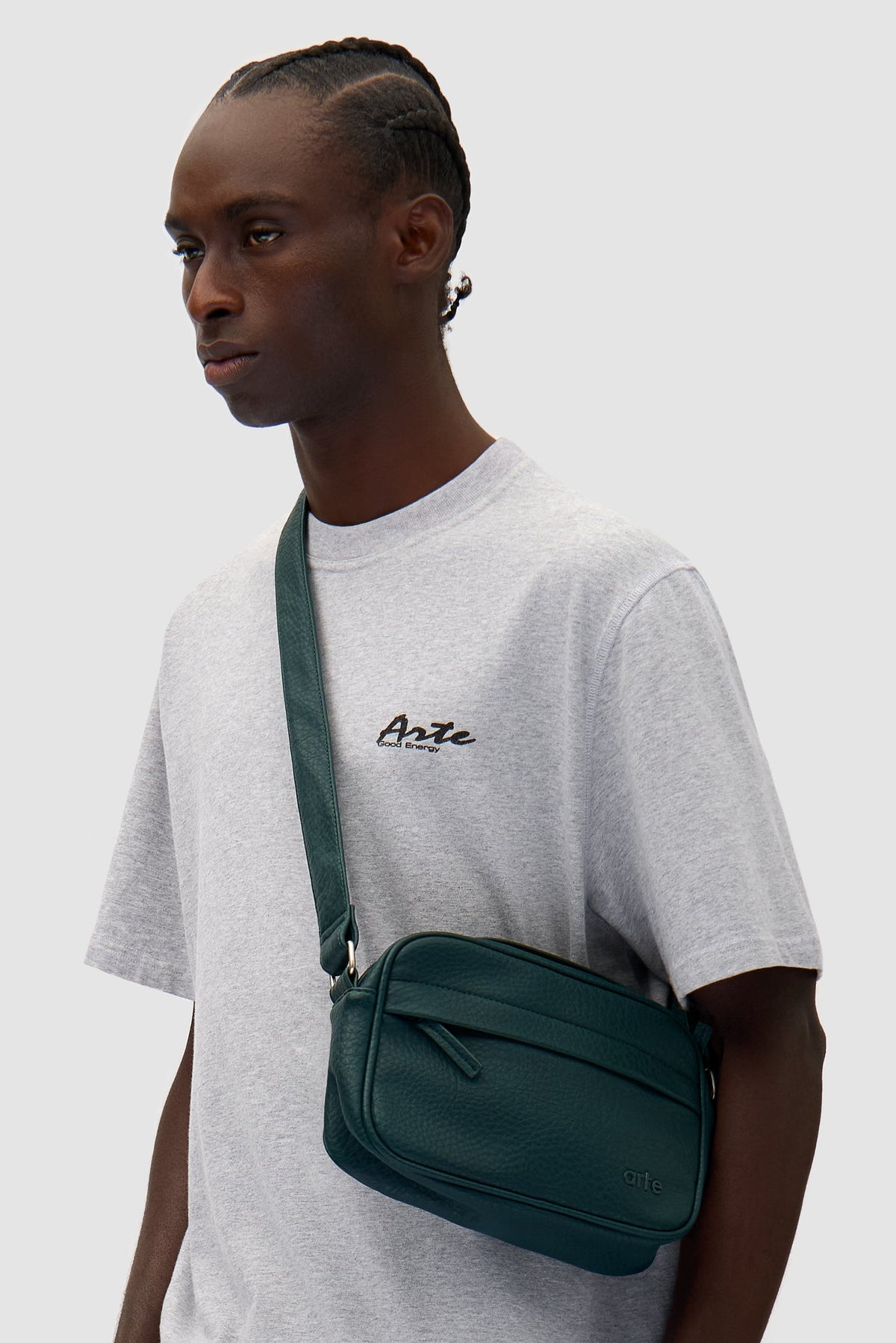 Sac en cuir texturé - Vert