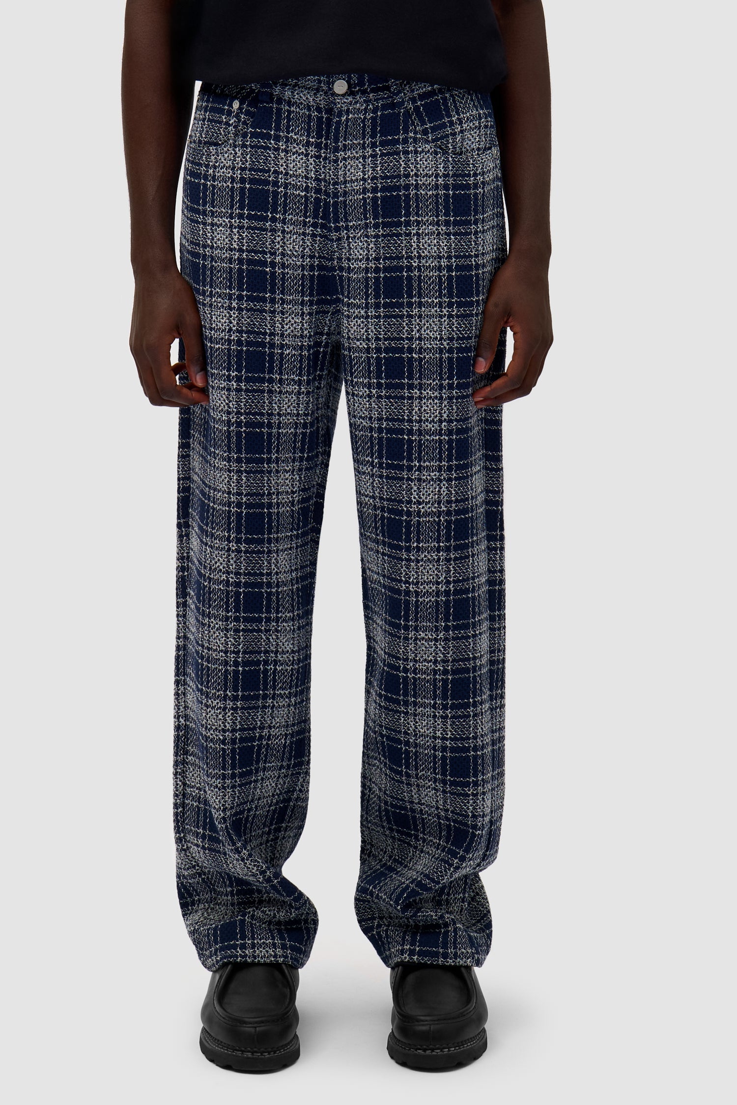 Pantalon en tissu carré - Plaid
