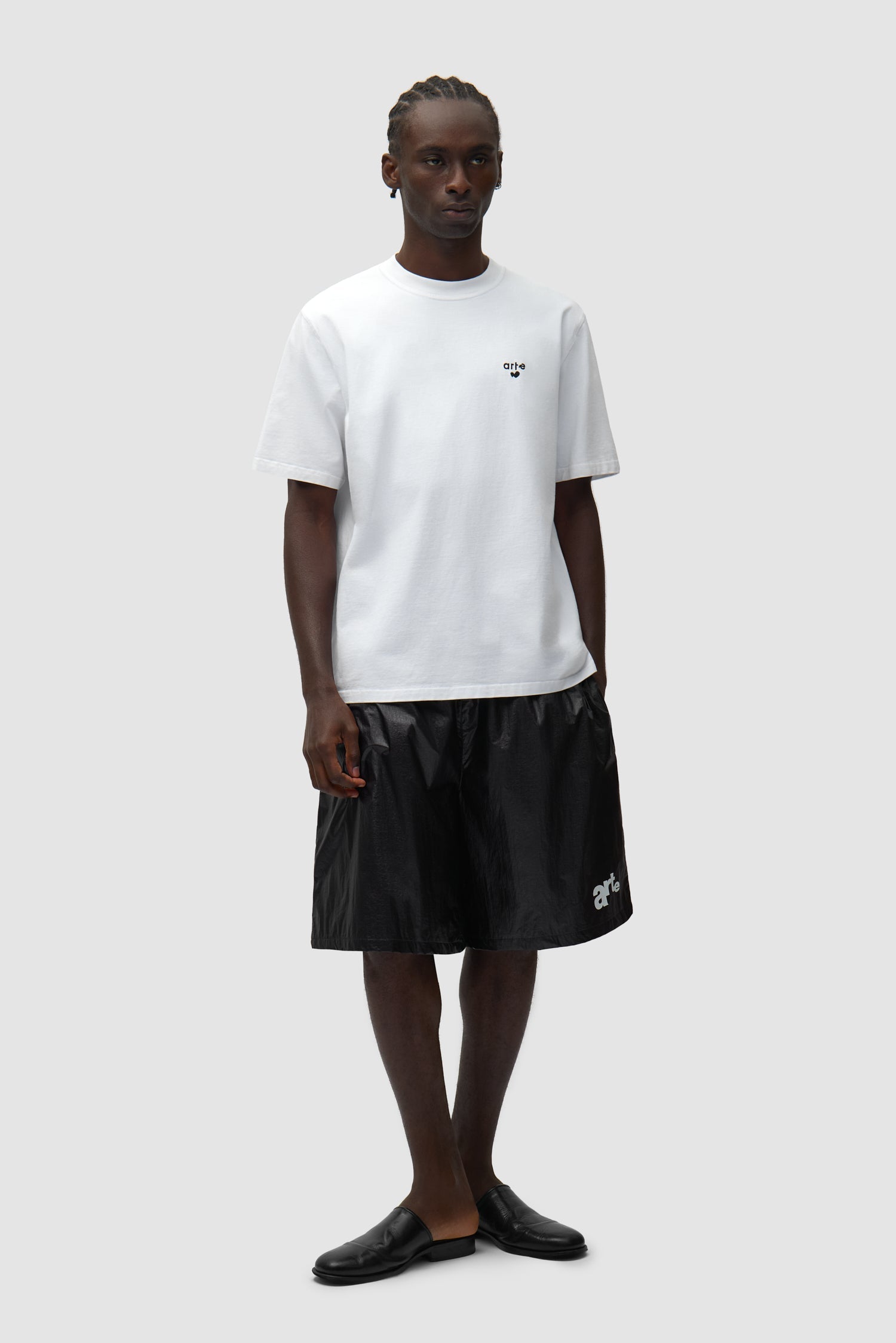 Short à grand logo - Noir