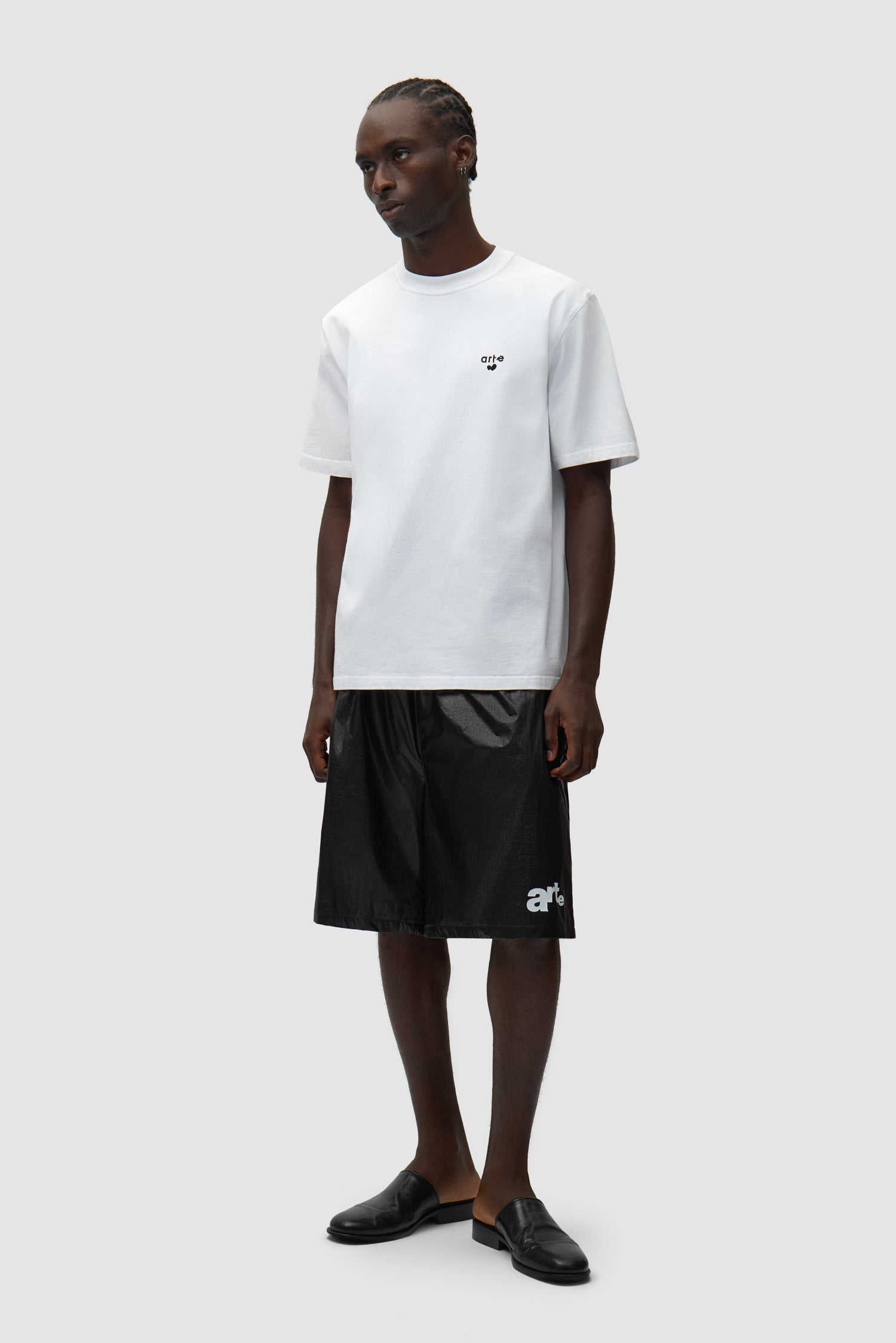 Short à grand logo - Noir