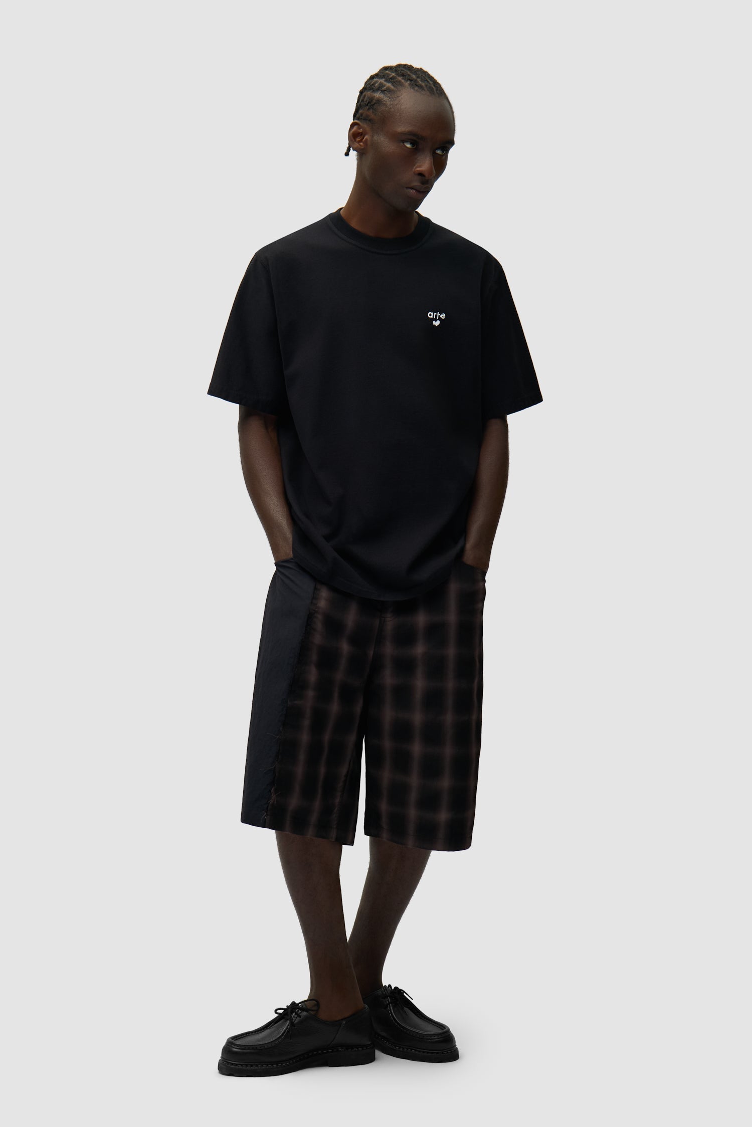 T-shirt avec logo en forme de cœur - Noir