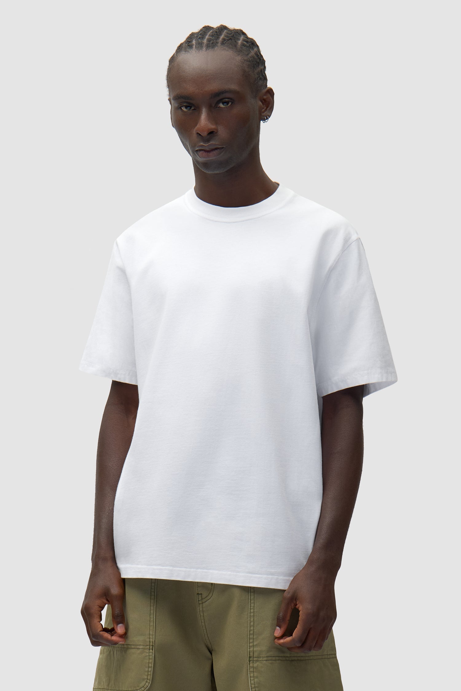 T-shirt à dos imprimé abstrait - Blanc