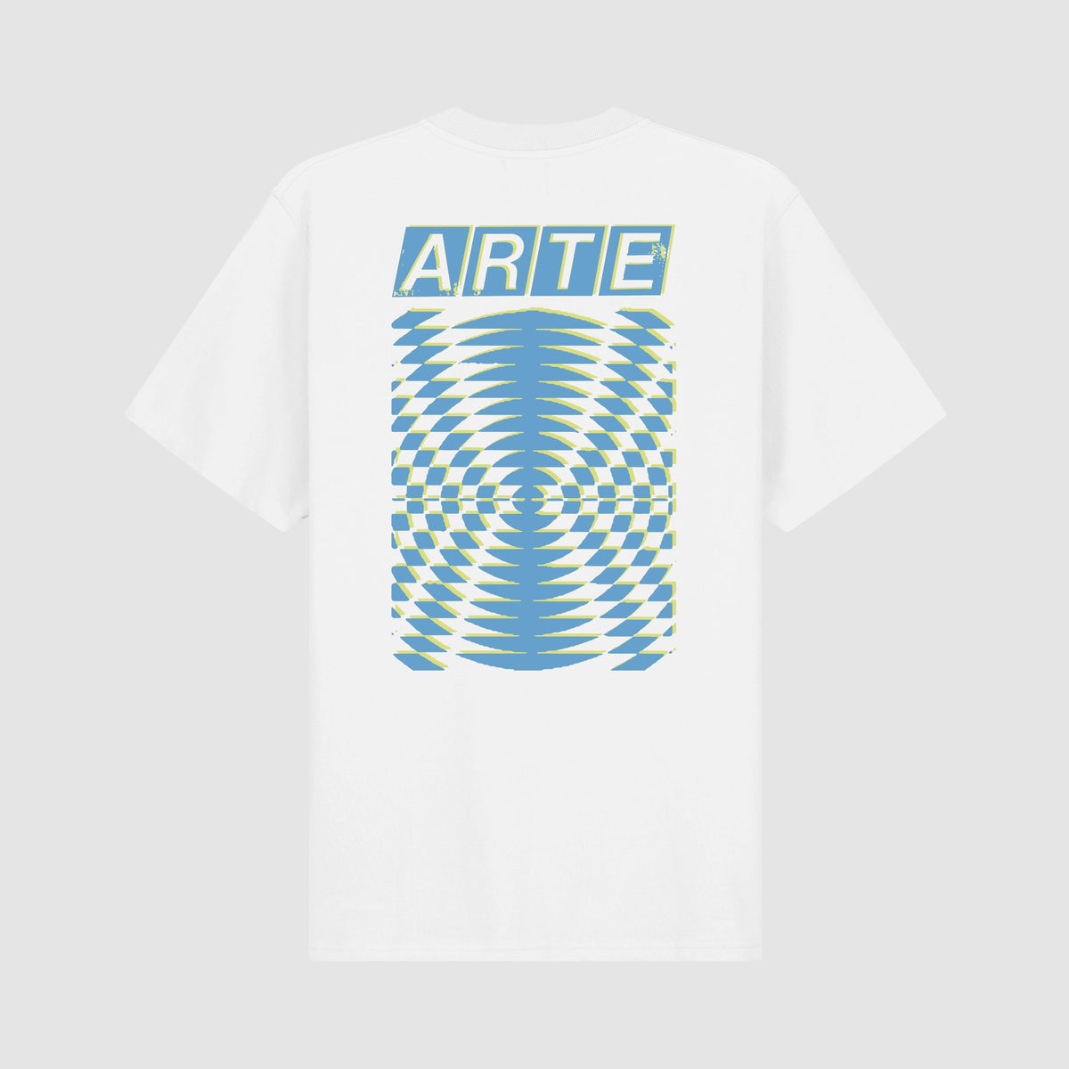 T-shirt à dos imprimé abstrait - Blanc