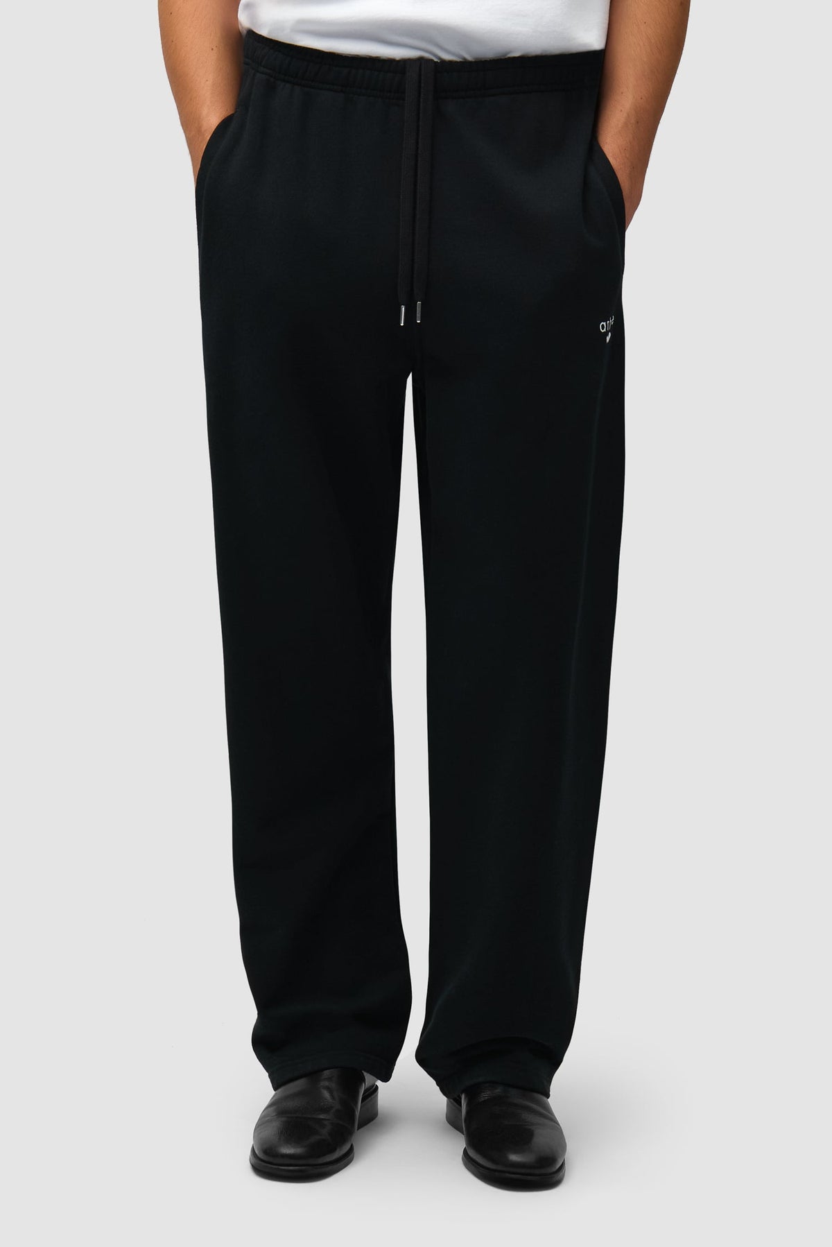 Pantalon de survêtement avec logo en forme de cœur - Noir