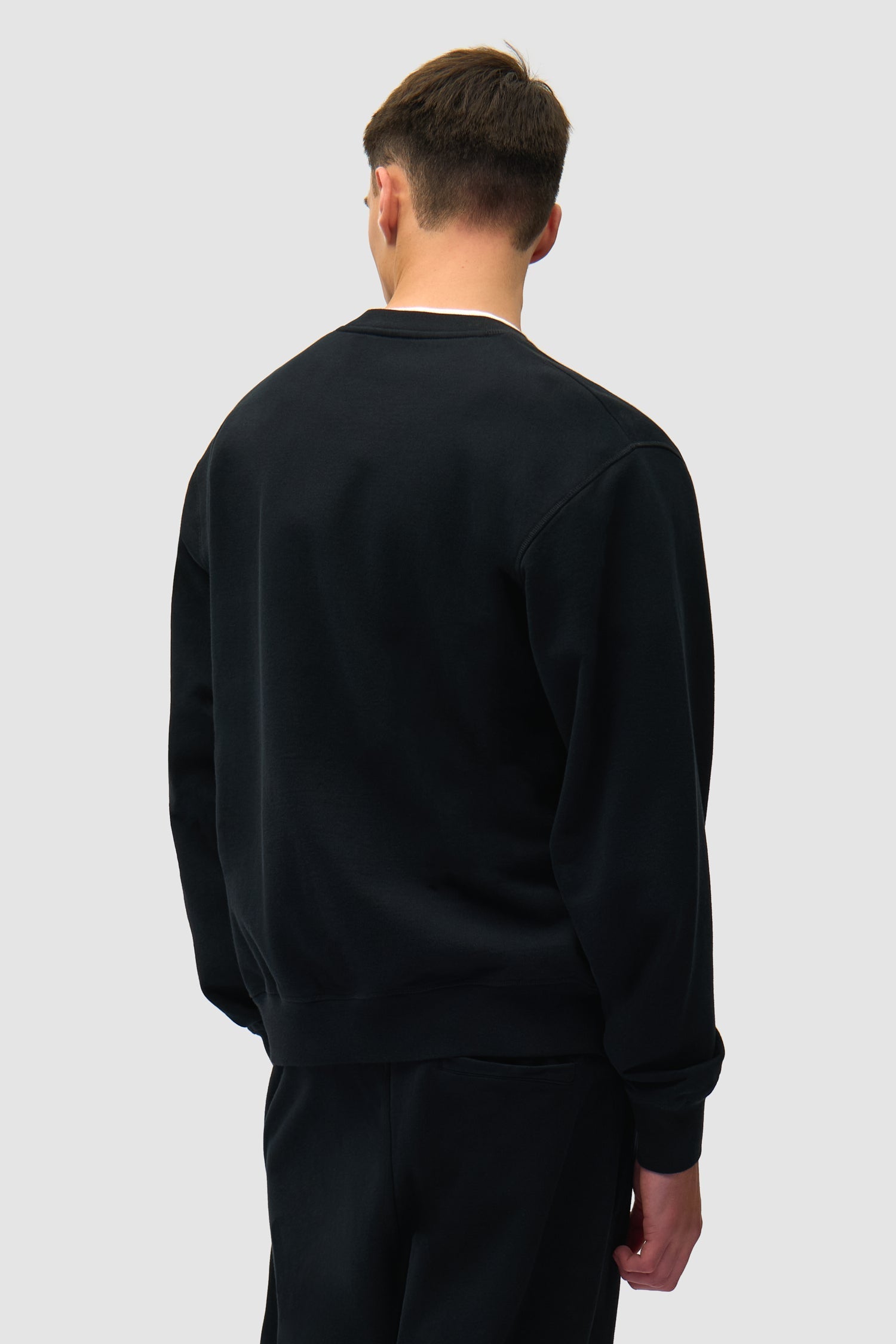 T-shirt à col rond avec logo cœur - Noir