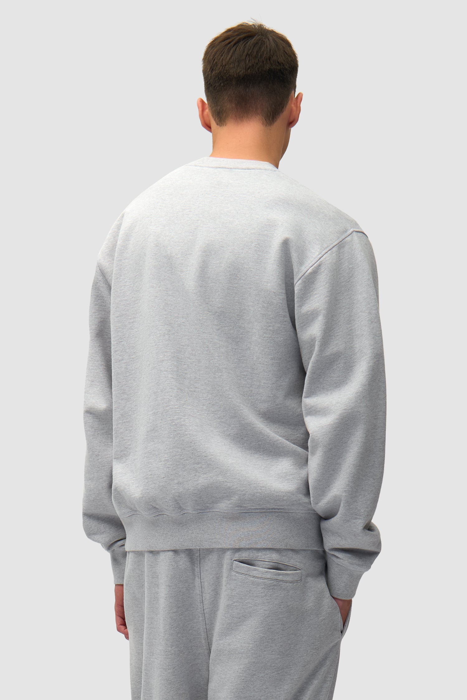 T-shirt à col rond avec logo cœur - Gris