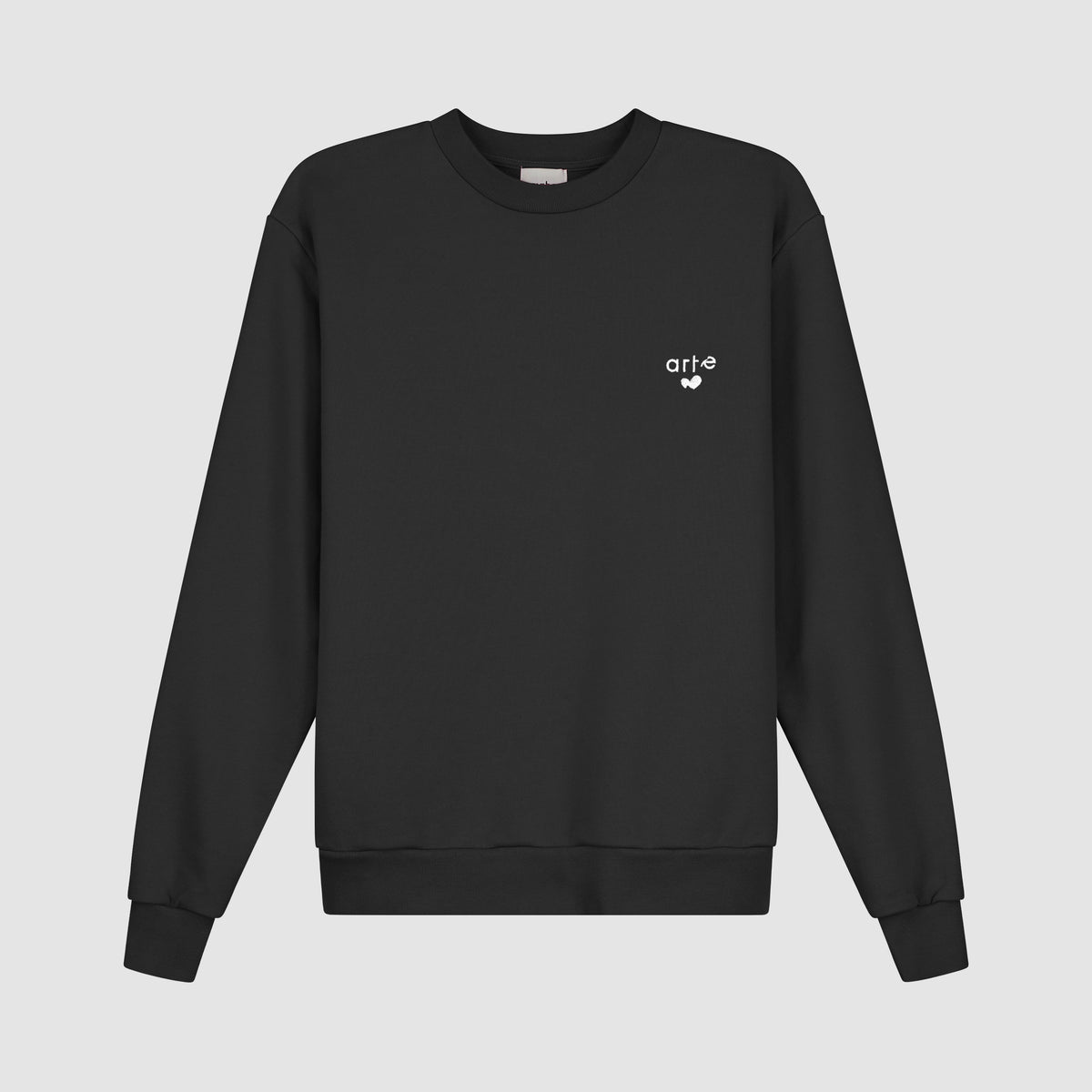 T-shirt à col rond avec logo cœur - Noir