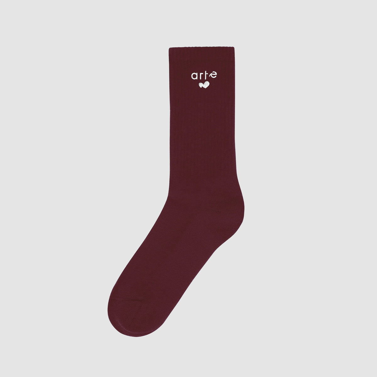Chaussettes avec logo cœur - Bordeaux
