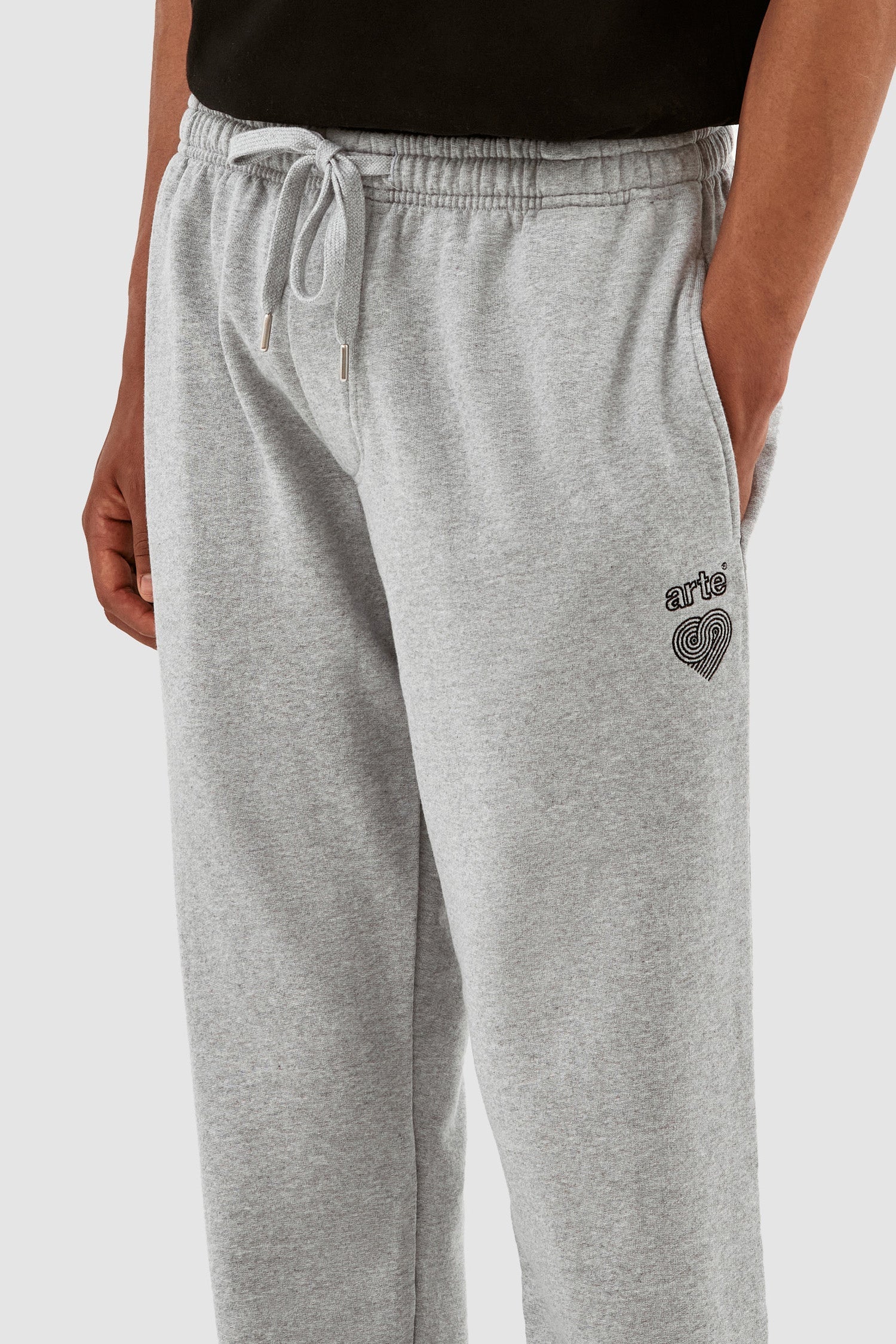Pantalon avec logo en forme de cœur de Tristian - Gris