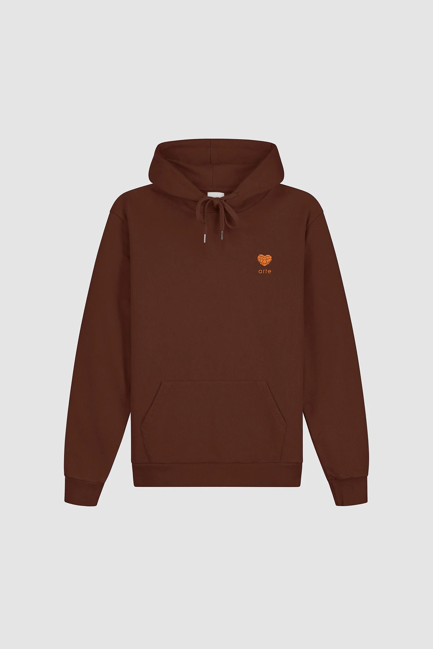 Sweat à capuche "Heart Flower" - Marron