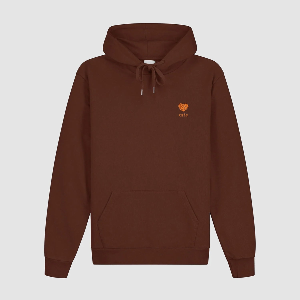 Sweat à capuche "Heart Flower" - Marron