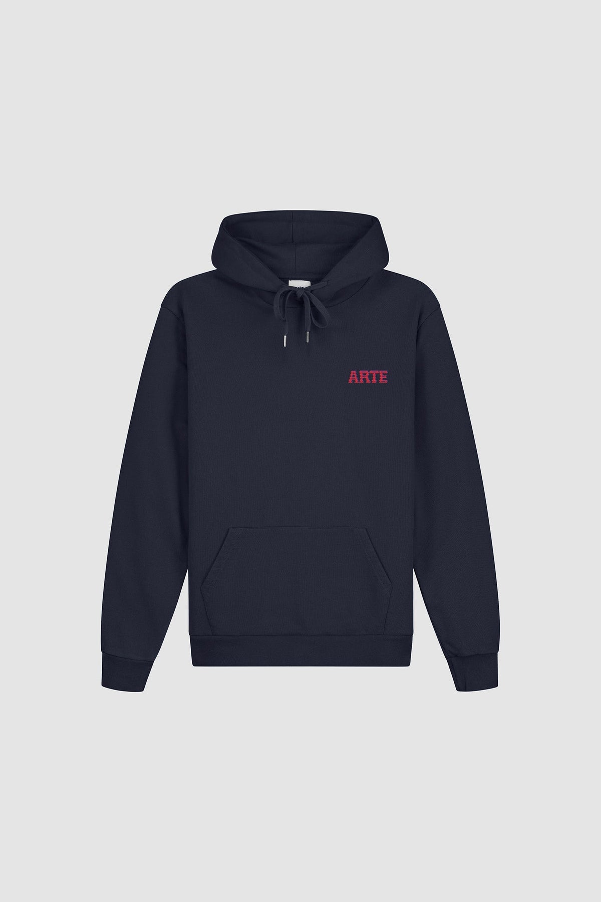 Sweat à capuche avec impression murale dans le dos - Navy